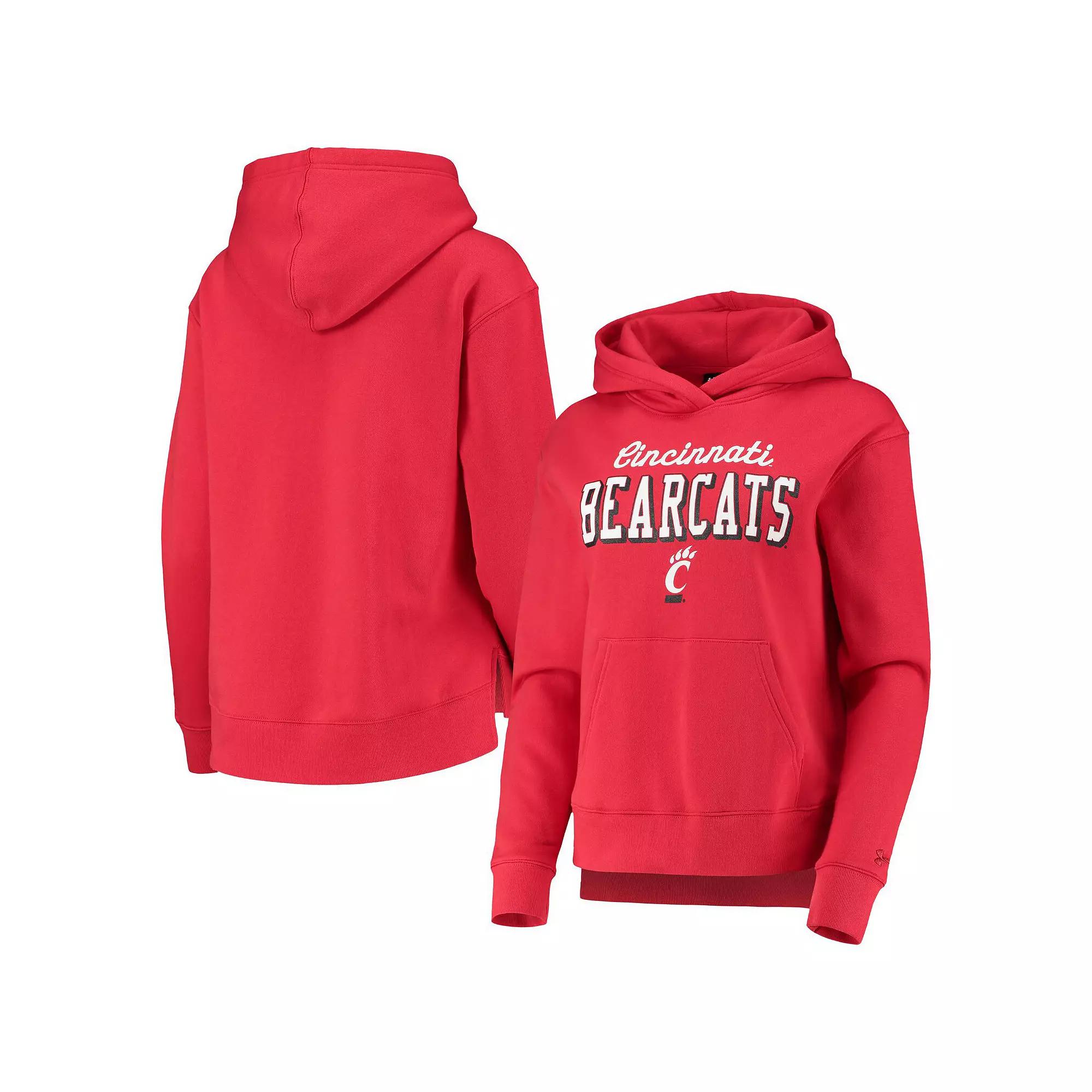 Women's Under Armour Red Cincinnati Bearcats Cincy All Day Fleece Pullover Hoodie,  Product Image