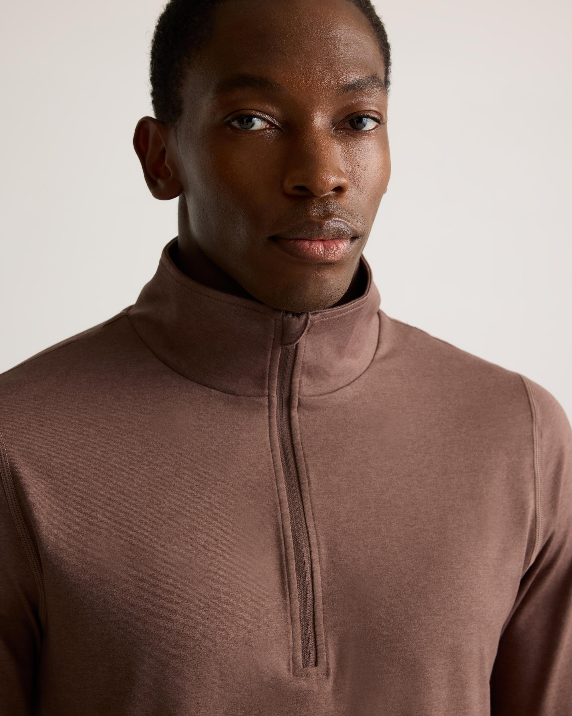 Quince | Men's Flowknit Performance Half-Zip Recycled Polyester Product Image
