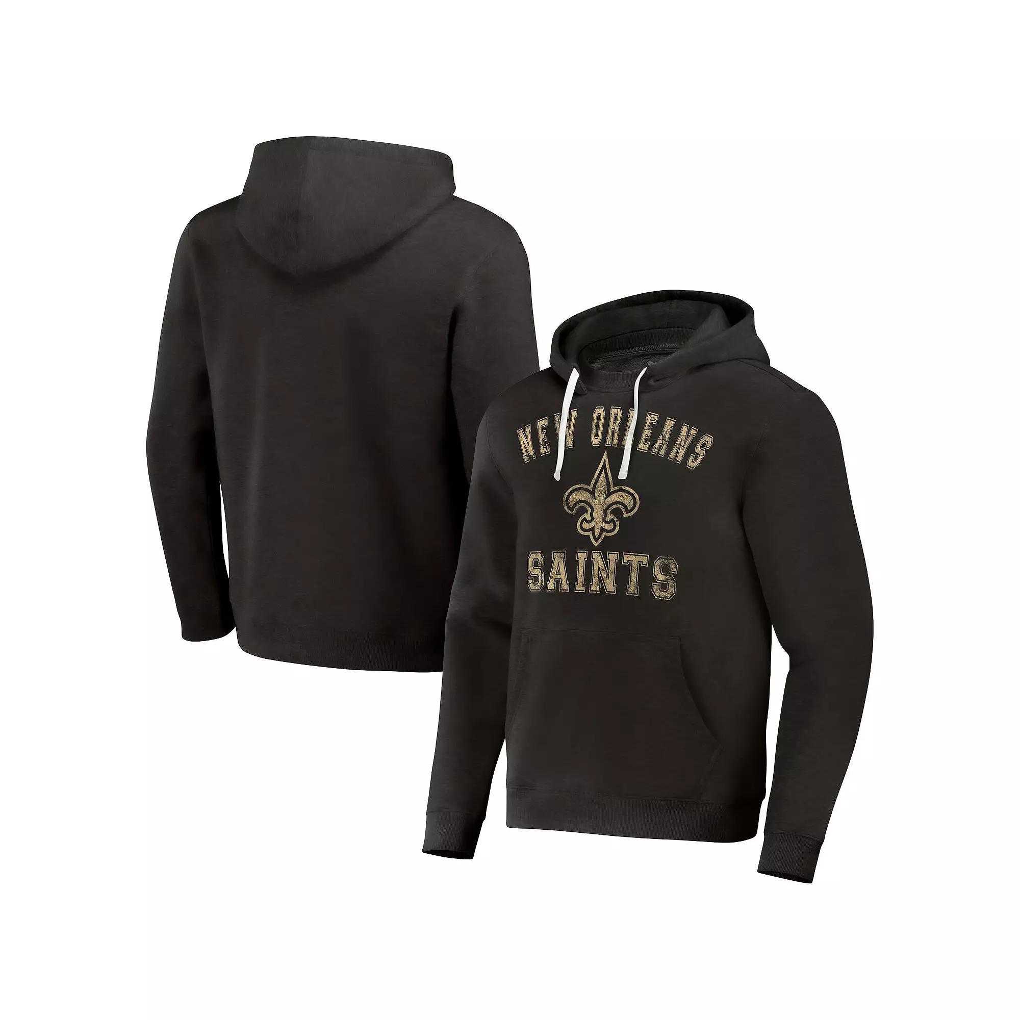 Men's NFL x Darius Rucker Collection by Fanatics Black Carolina Panthers Coaches Pullover Hoodie,  Product Image