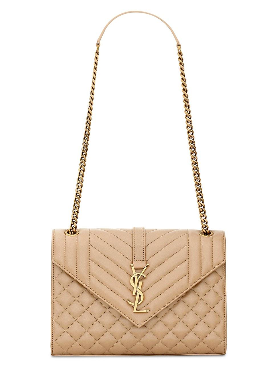 Womens Envelope Medium Shoulder Bag in Matelass Lambskin Product Image