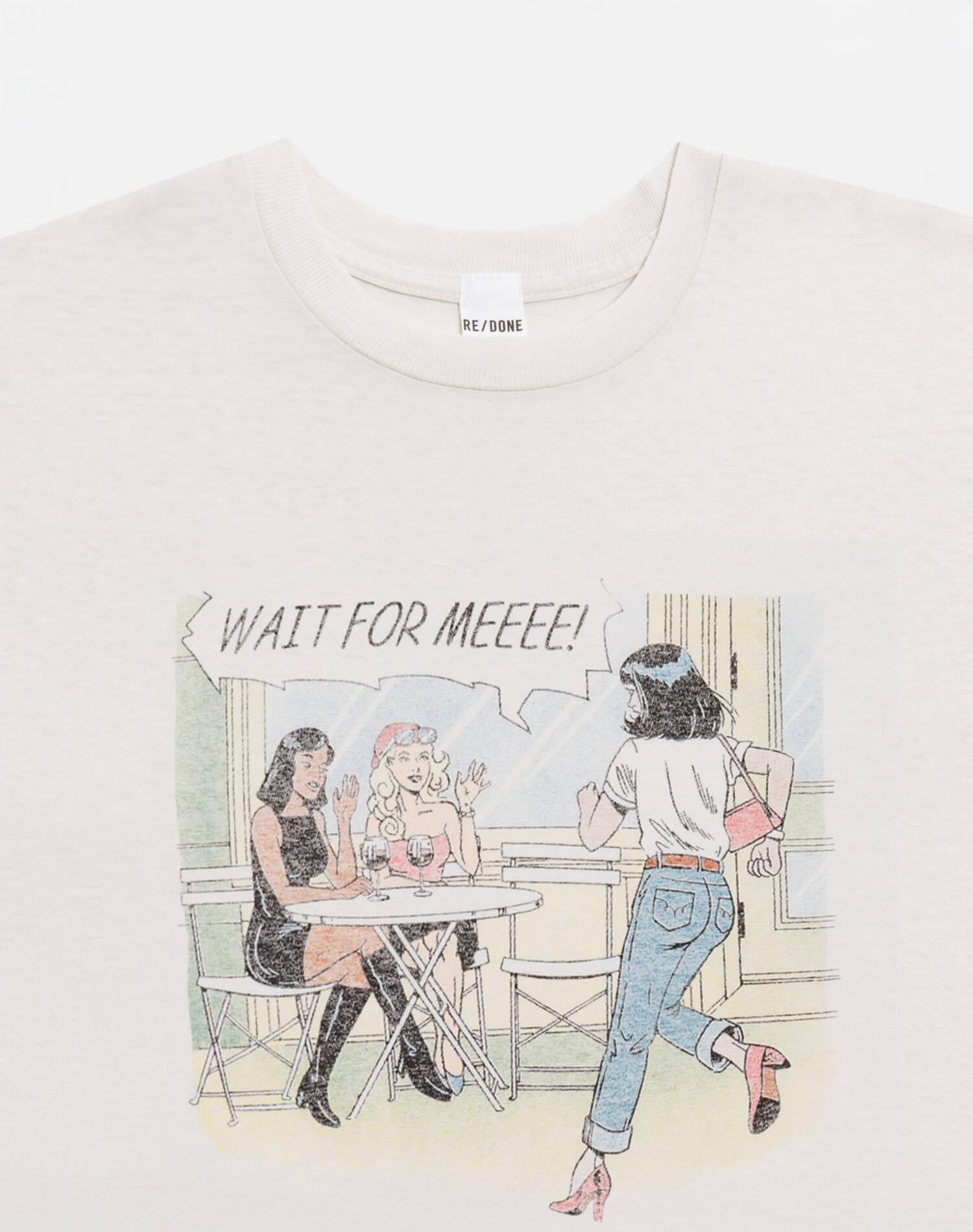 Classic "Drinks" Tee - Vintage White Female Product Image