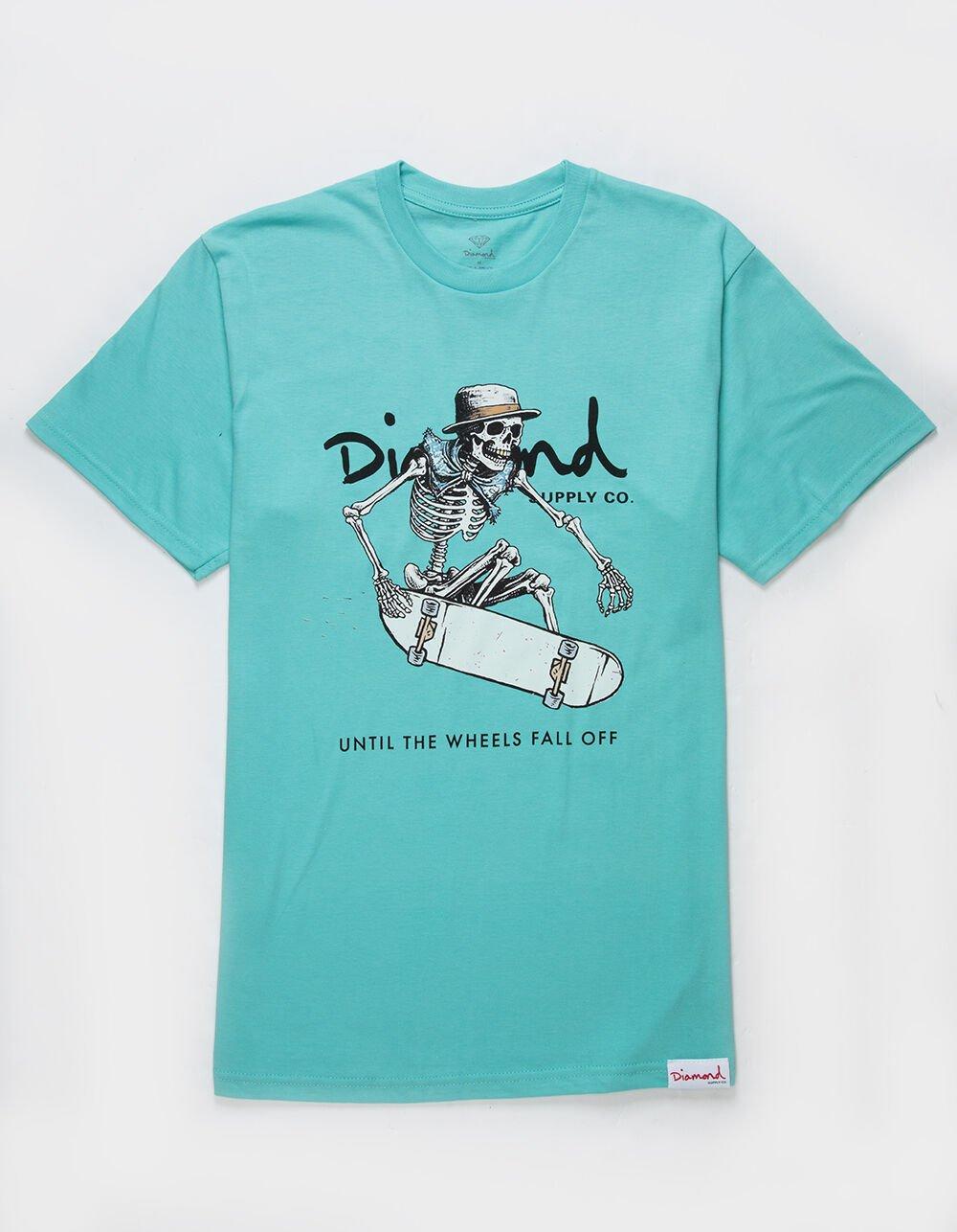DIAMOND SUPPLY CO. Skull Trail Grab Mens Tee - LIGHT BLUE Product Image