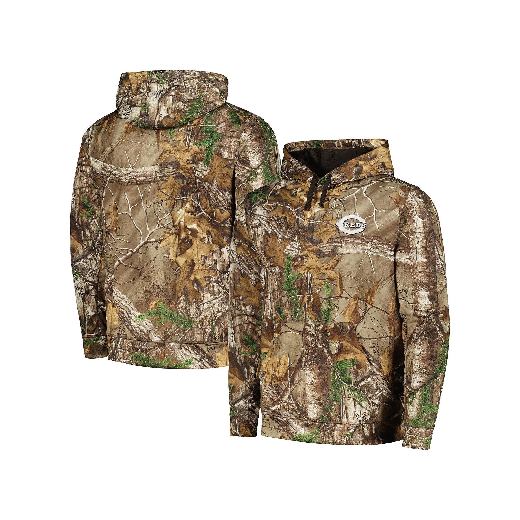 Men's Dunbrooke Camo Cincinnati Reds Champion Realtree Pullover Hoodie,  Product Image