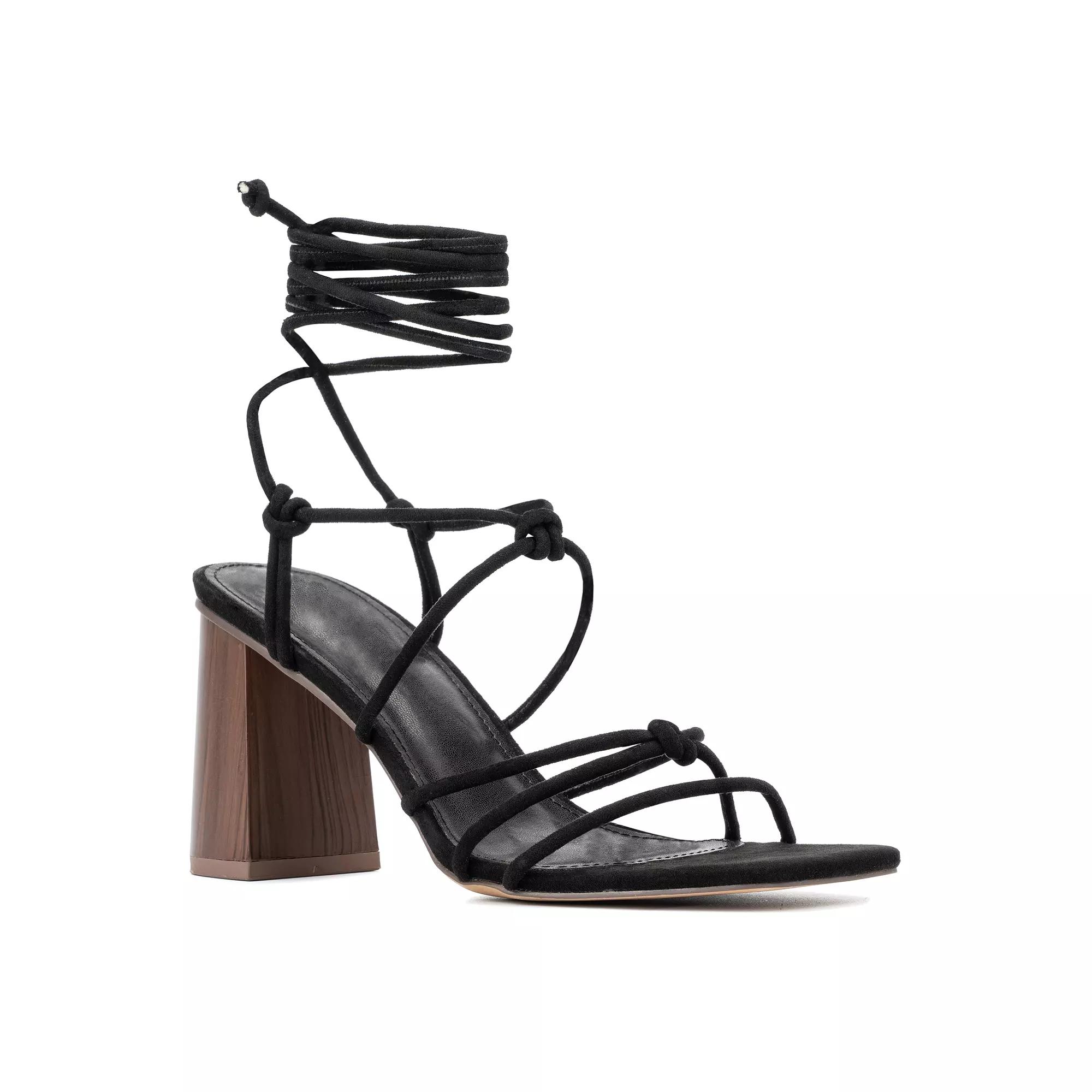 New York & Company Bailey Womens Strappy Block Heel Sandals Product Image