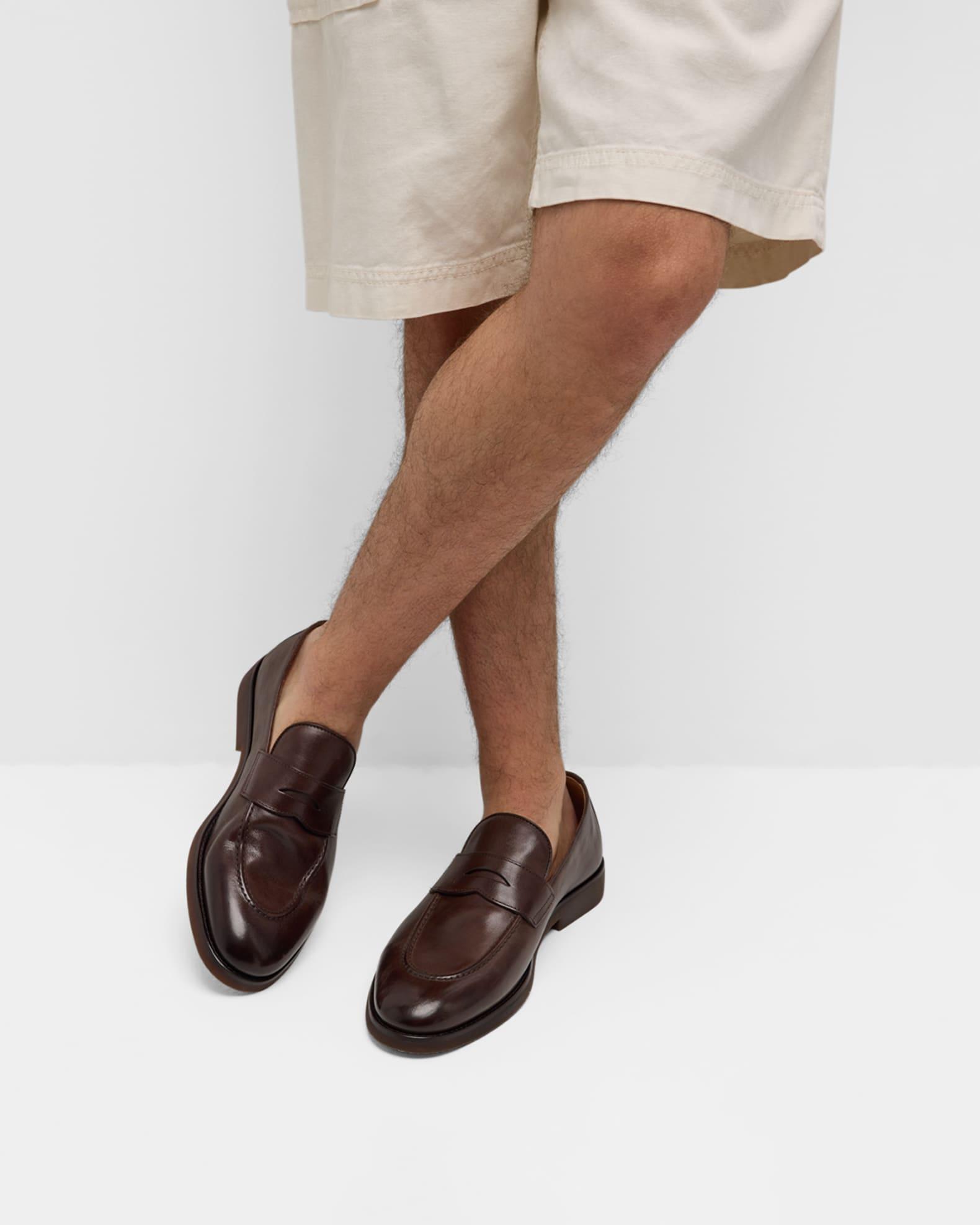 Men's Leather Penny Loafers Product Image