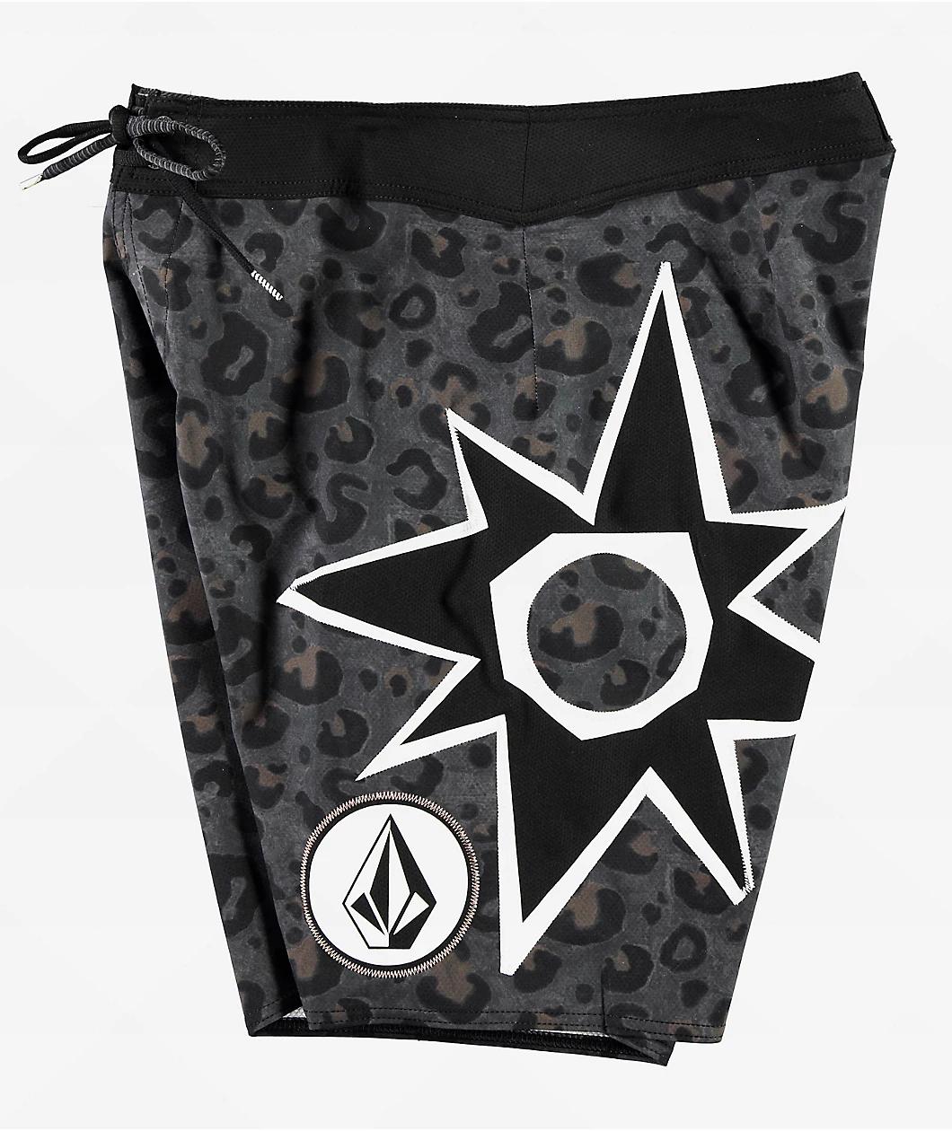 Volcom St4r G4zer Asphalt Black Board Shorts Product Image