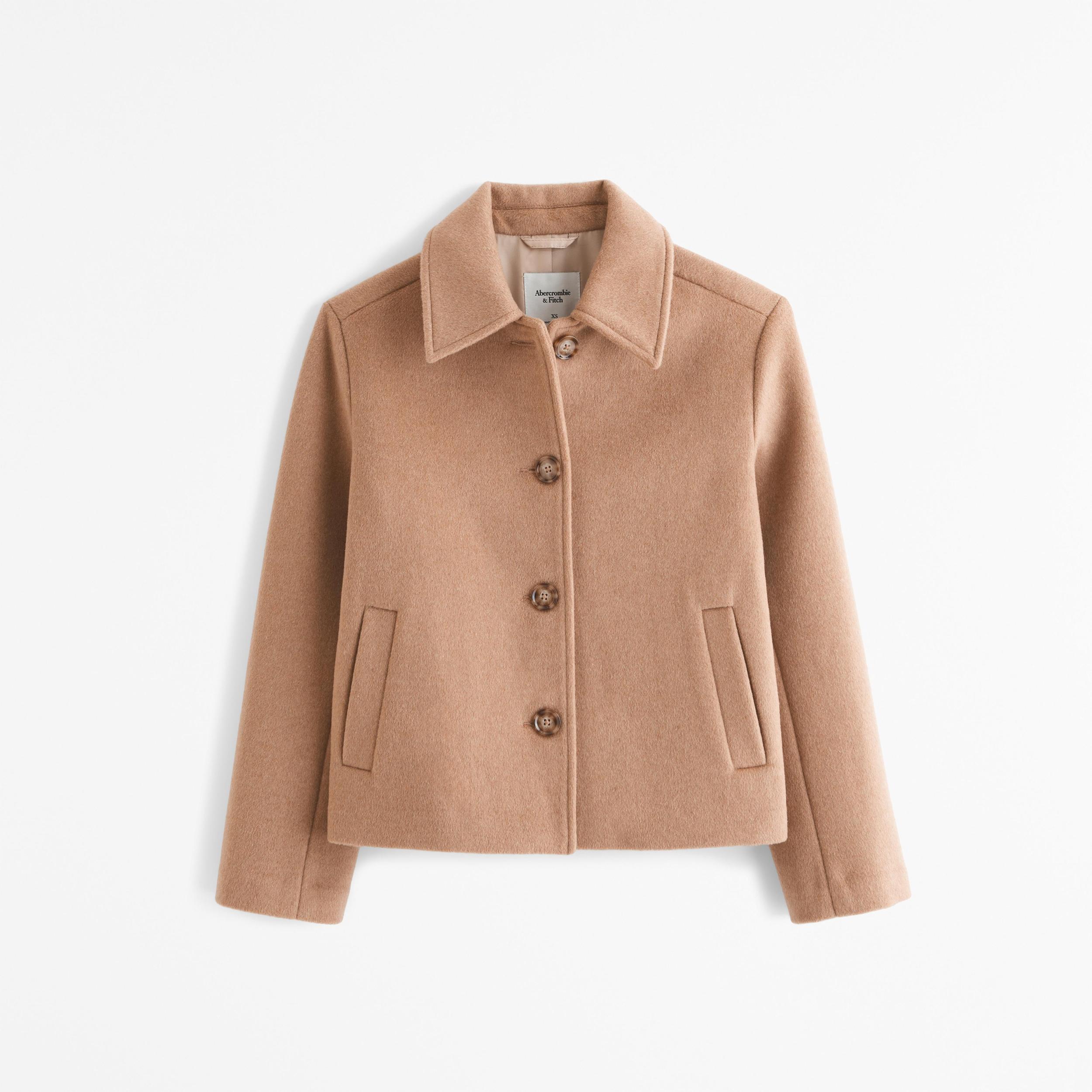 Short Wool-Blend Coat Product Image