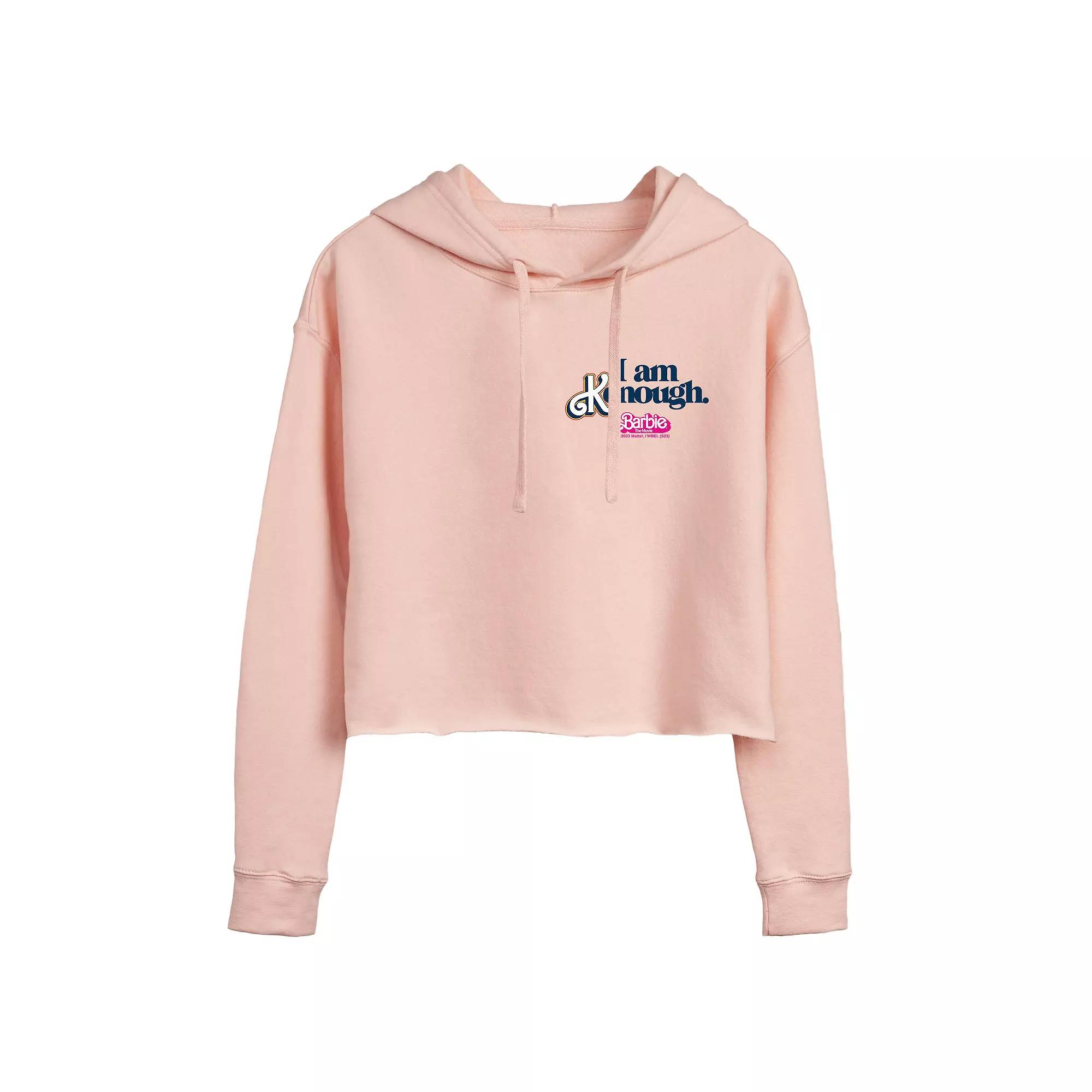 Juniors' Barbie The Movie I Am Kenough Cropped Graphic Hoodie, Girl's,  Product Image