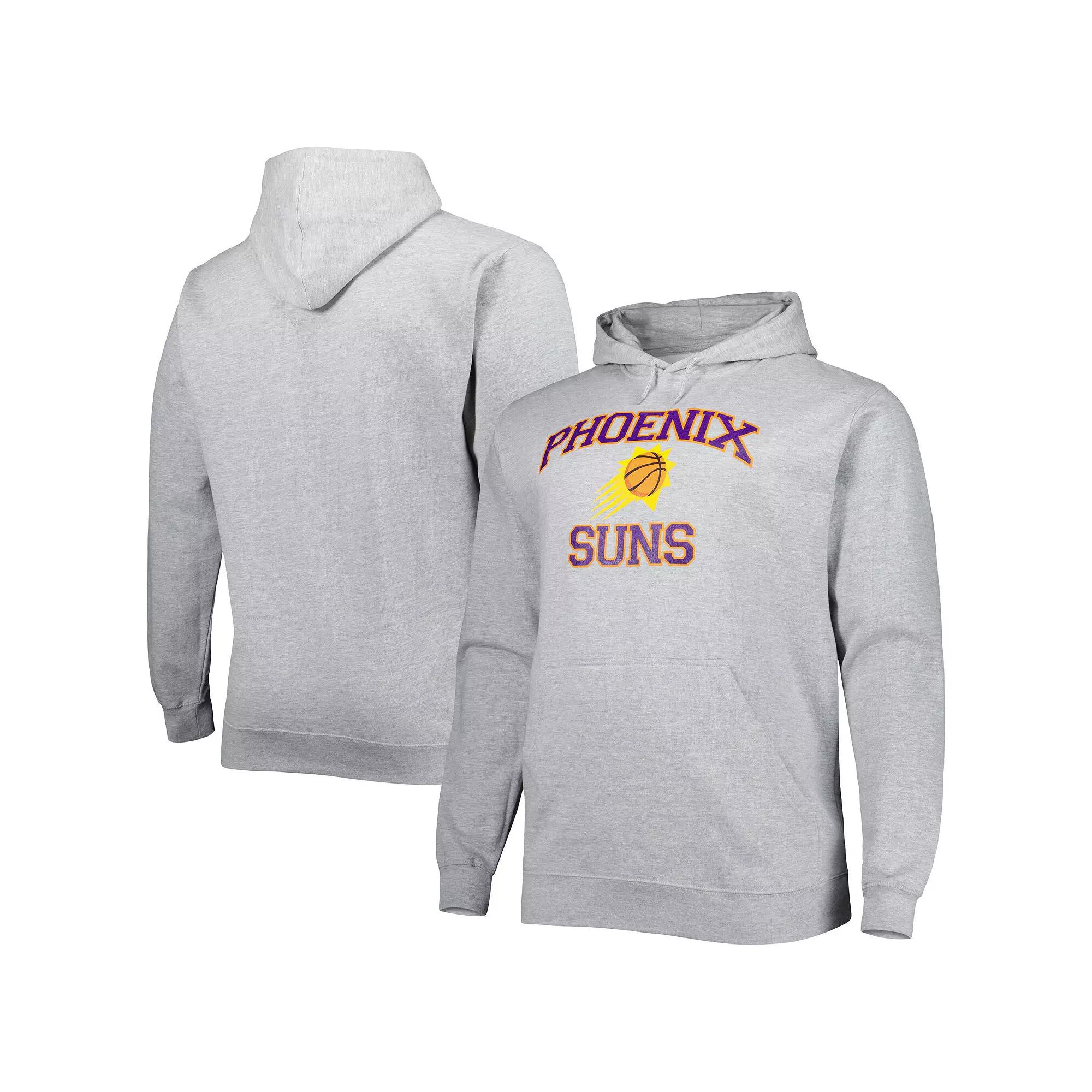 Men's Heathered Gray Phoenix Suns Big & Tall Heart & Soul Pullover Hoodie,  Product Image