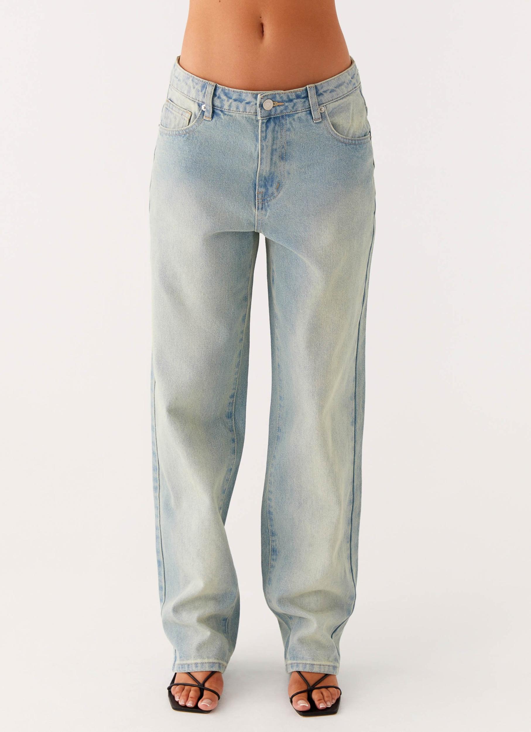Poppy Low Rise Jeans - Vintage Denim Product Image