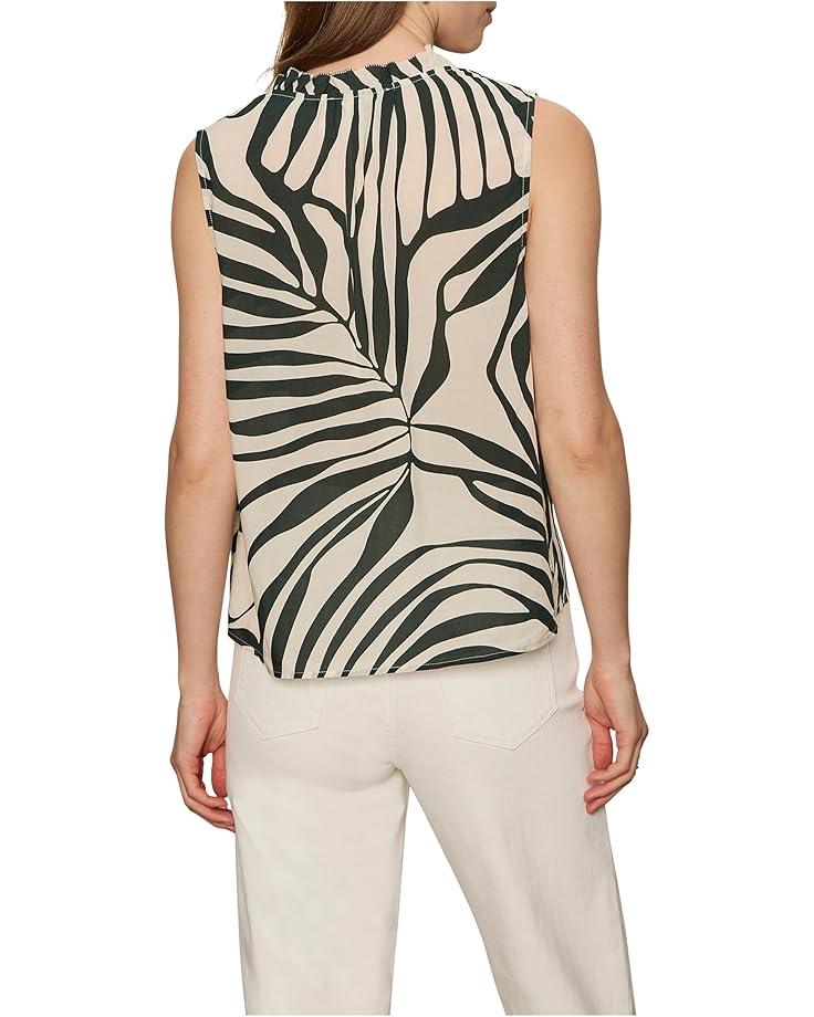 V-Neck Tank Peplum With Pleats Product Image