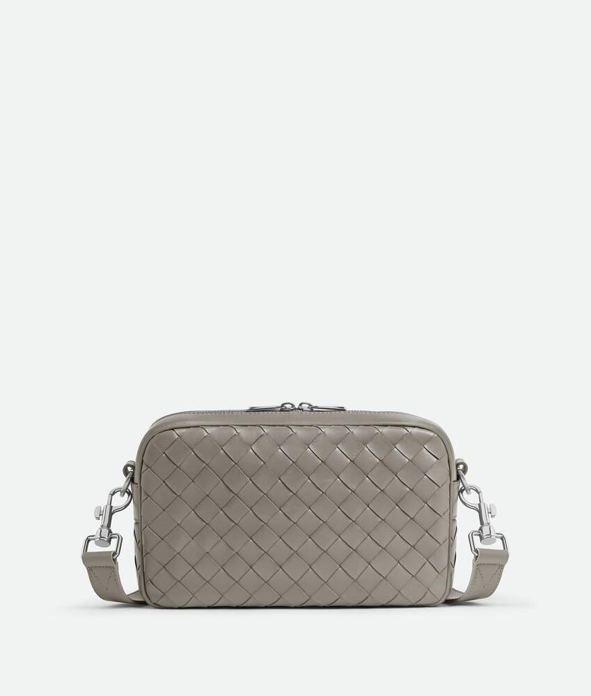 Men's Small Intrecciato Camera Bag in Drizzle Product Image