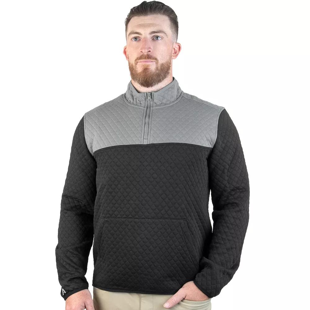 Men's Antigua Challenge 1/4-Zip Mockneck Top, Size: Medium, Skyscraper Product Image