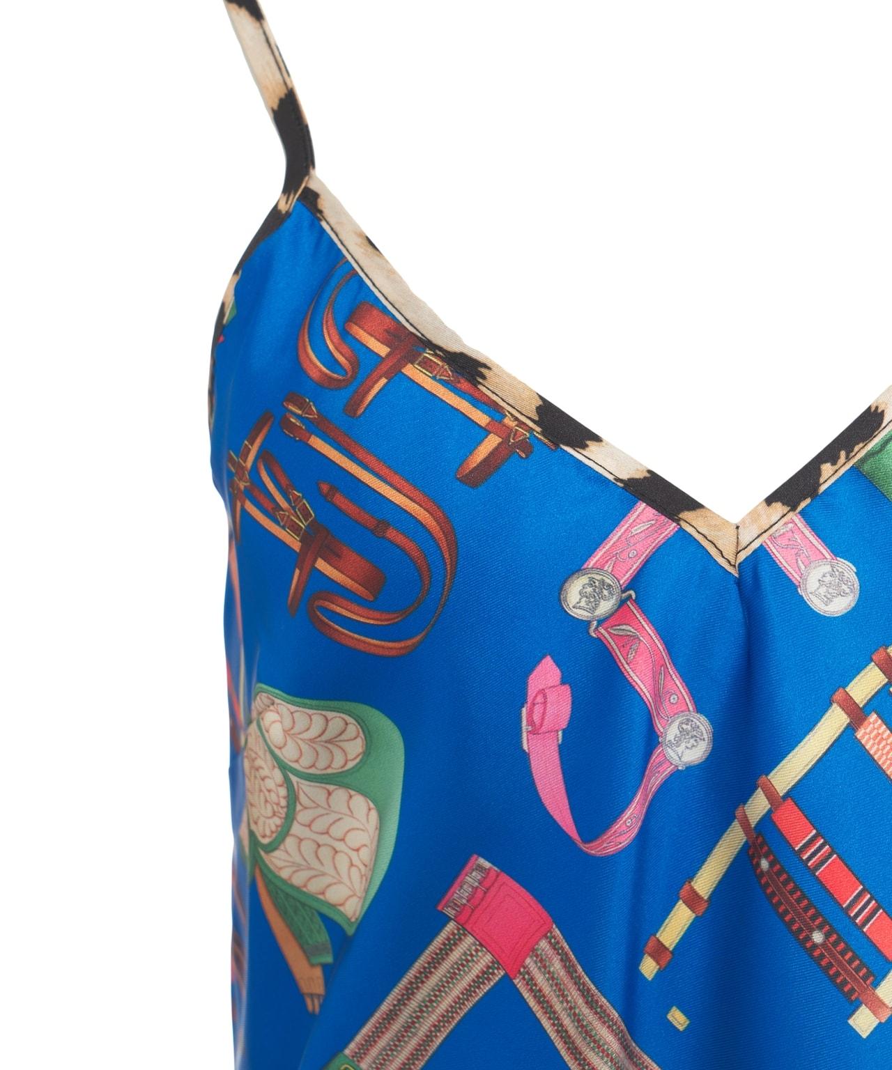 Satin camisole with print Product Image