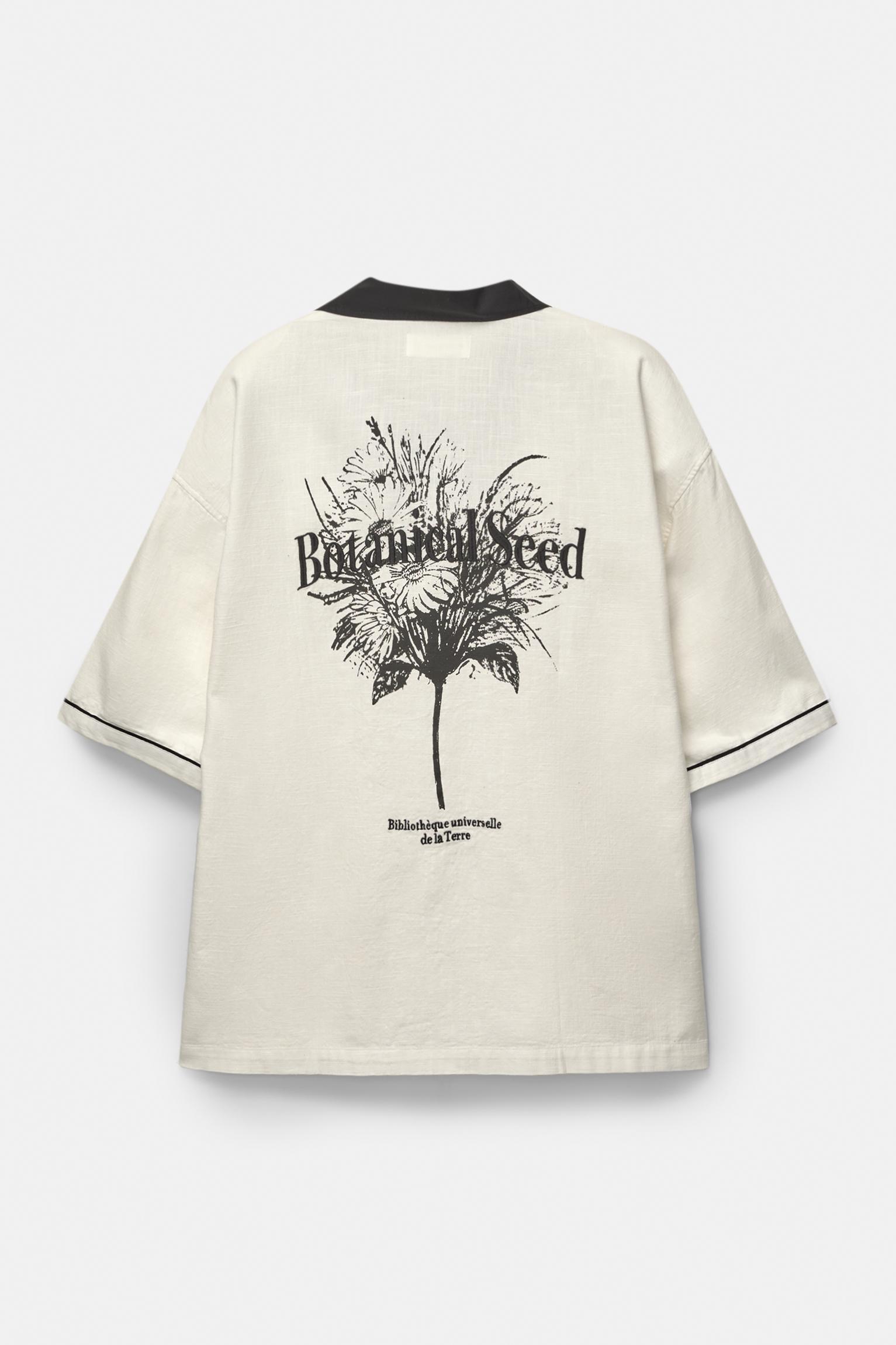 Bowling shirt with floral graphic Product Image