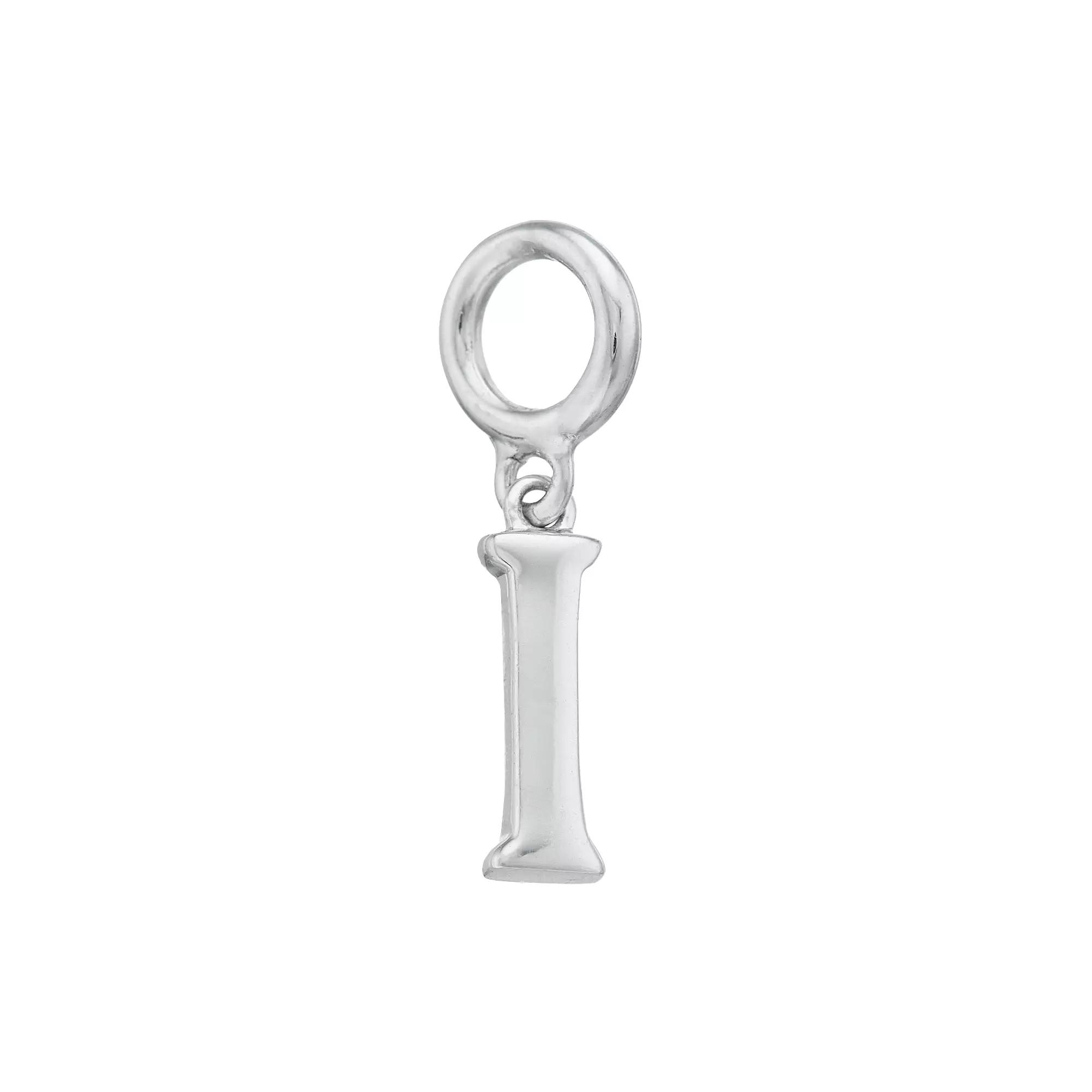 Lavish by TJM Sterling Silver Initial Letter Charm, Women's, Sterling I Product Image