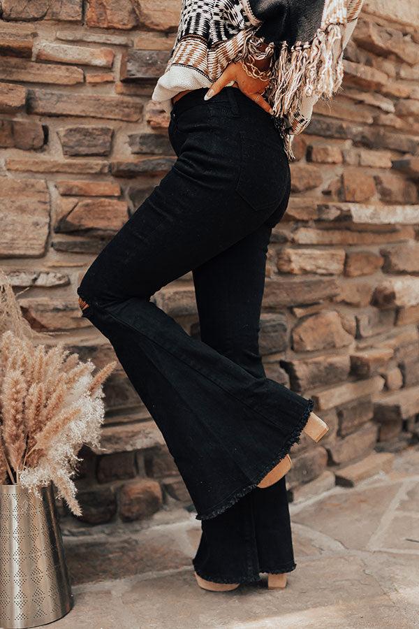 The Steele High Waist Flare In Black Product Image
