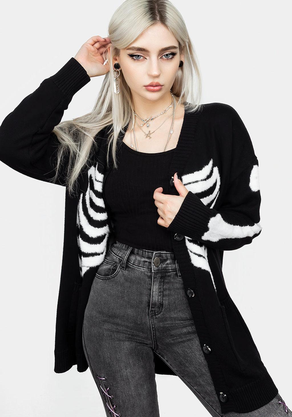 Skeletus Oversized Cardigan Product Image