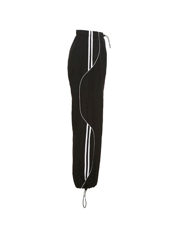 Piping Side Stripe Baggy Sweatpants Product Image