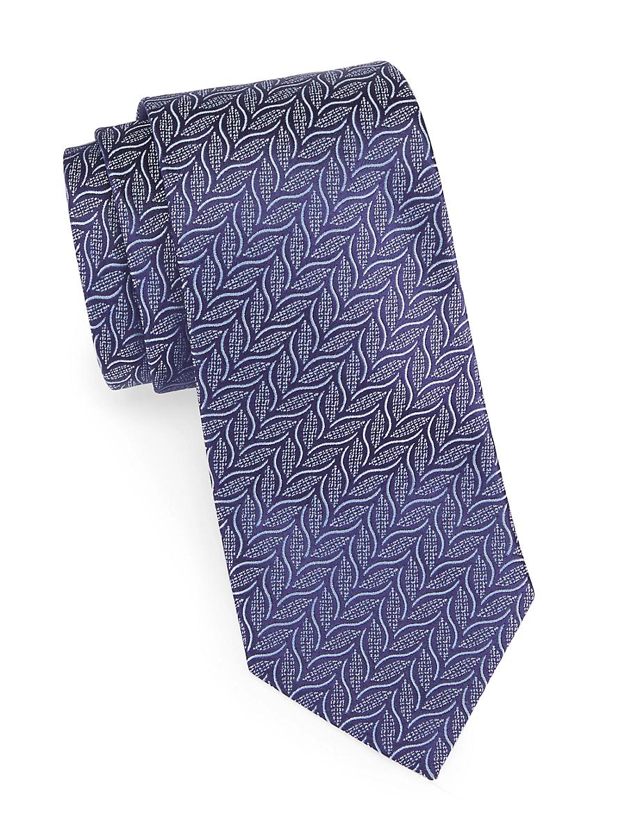 Mens Vine Jacquard Silk Tie Product Image