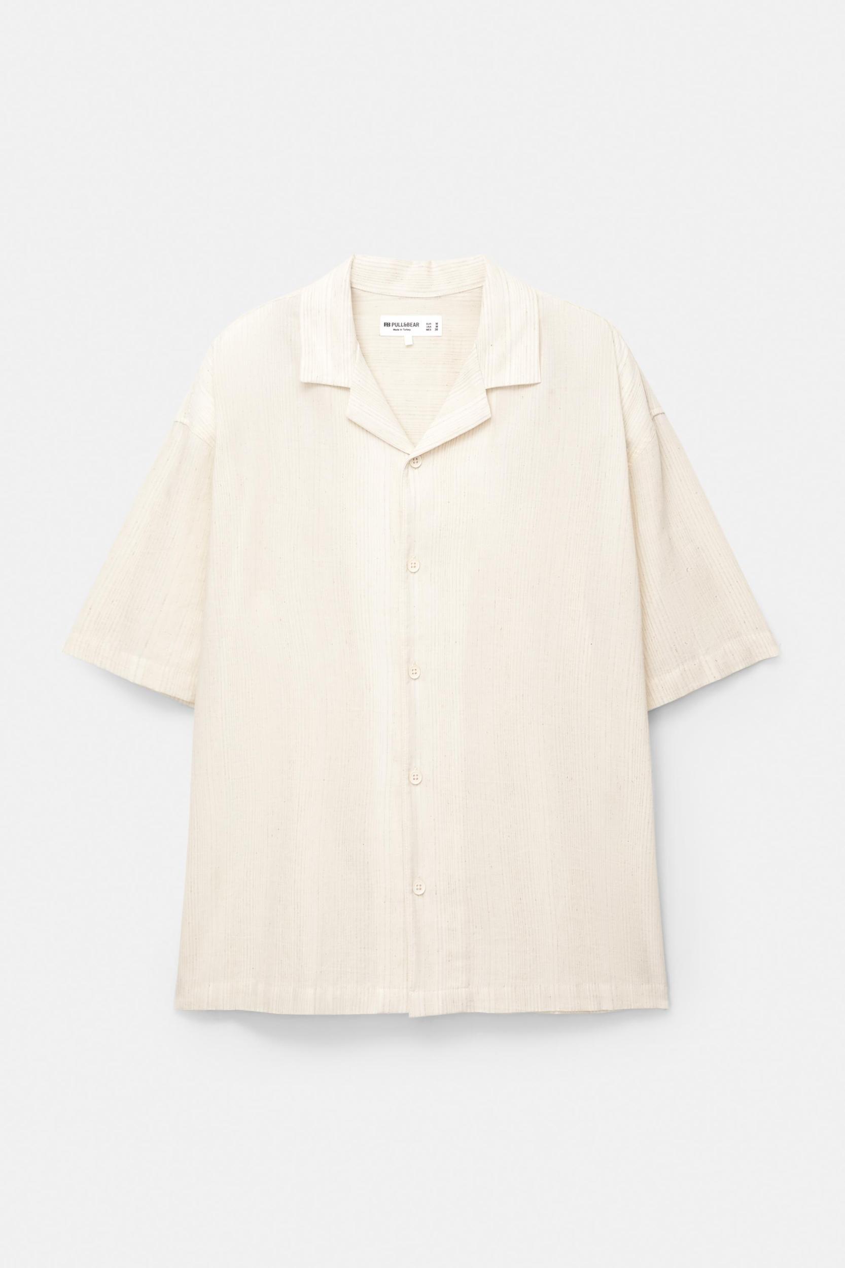 Striped rustic short sleeve shirt Product Image