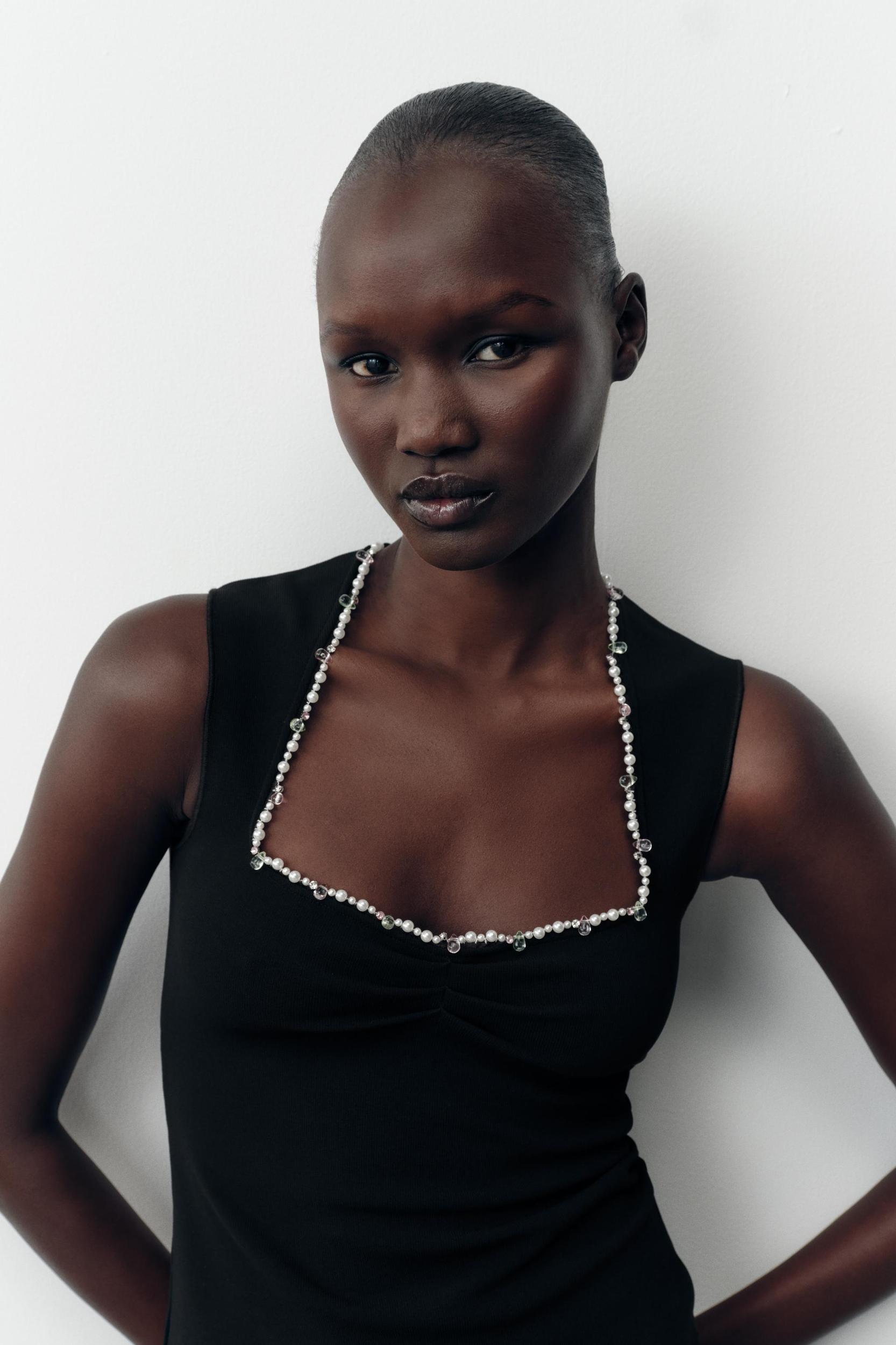 STRETCH TOP WITH METALLIC THREAD Product Image