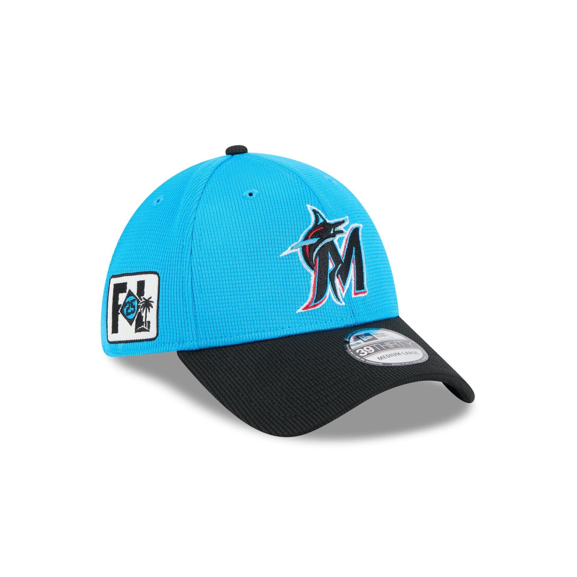 Miami Marlins 2025 Spring Training 39THIRTY Stretch Fit Hat Male Product Image