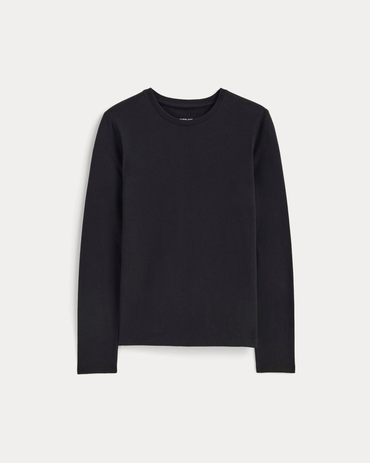 Womens Slim Long-Sleeve Crew in Essential Cotton Sweater by Everlane Product Image
