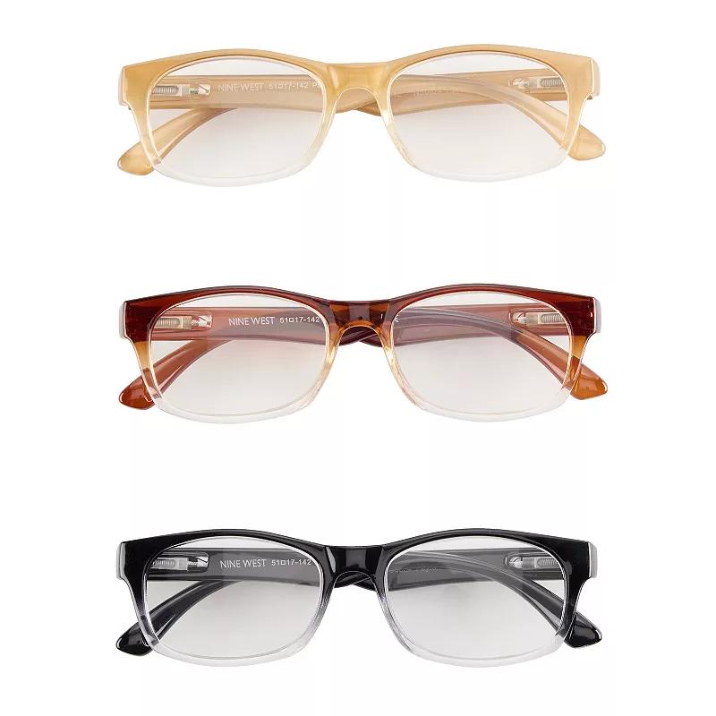 Women’s Nine West 3-Pk. 51mm Fashion Reading Glasses Set,  Product Image