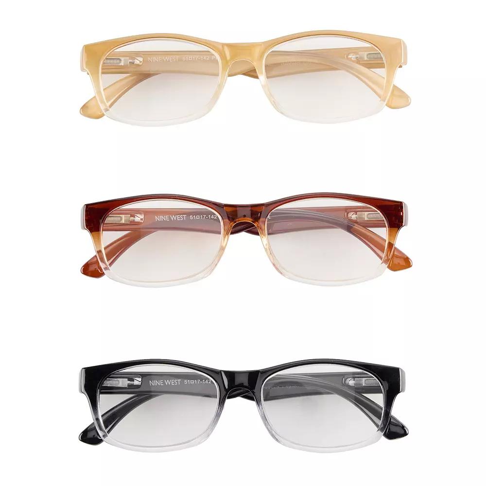 Women’s Nine West 3-Pk. 51mm Fashion Reading Glasses Set,  Product Image