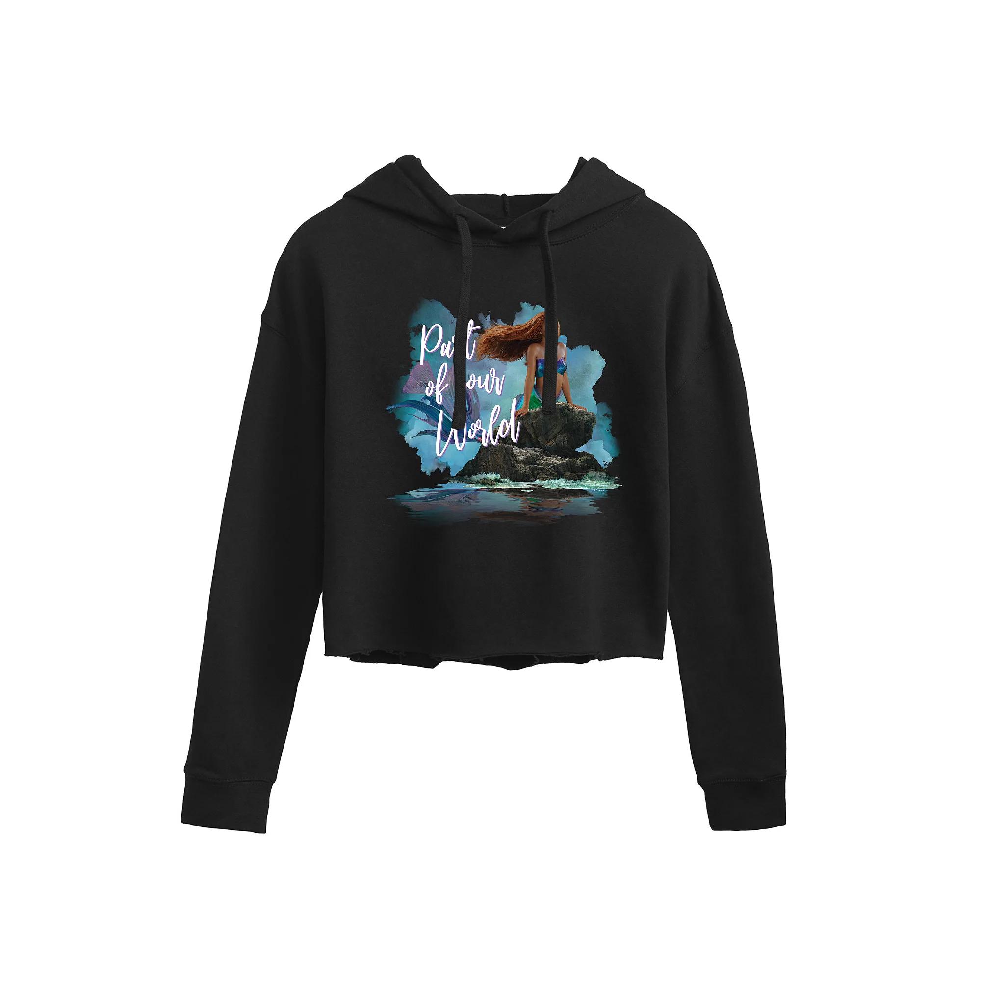 Juniors' AC/DC "About To Rock" Cropped Graphic Hoodie, Girl's,  Product Image