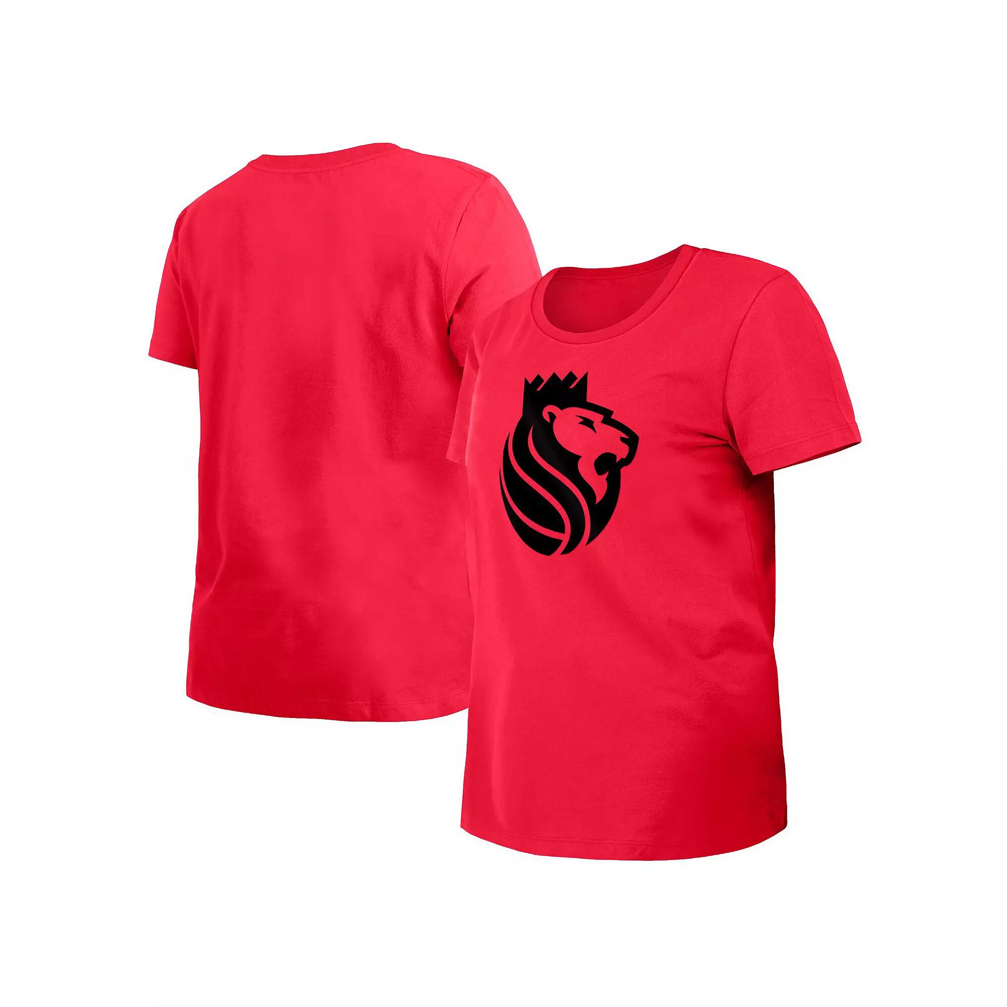Women's New Era Red Sacramento Kings 2023/24 City Edition T-Shirt, Size: Small, Kng Red Product Image