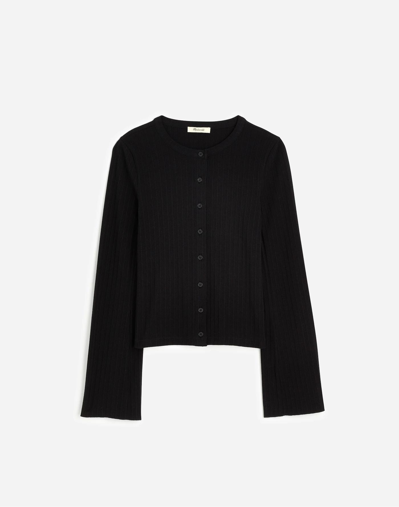 Flared-Sleeve Cardigan Product Image