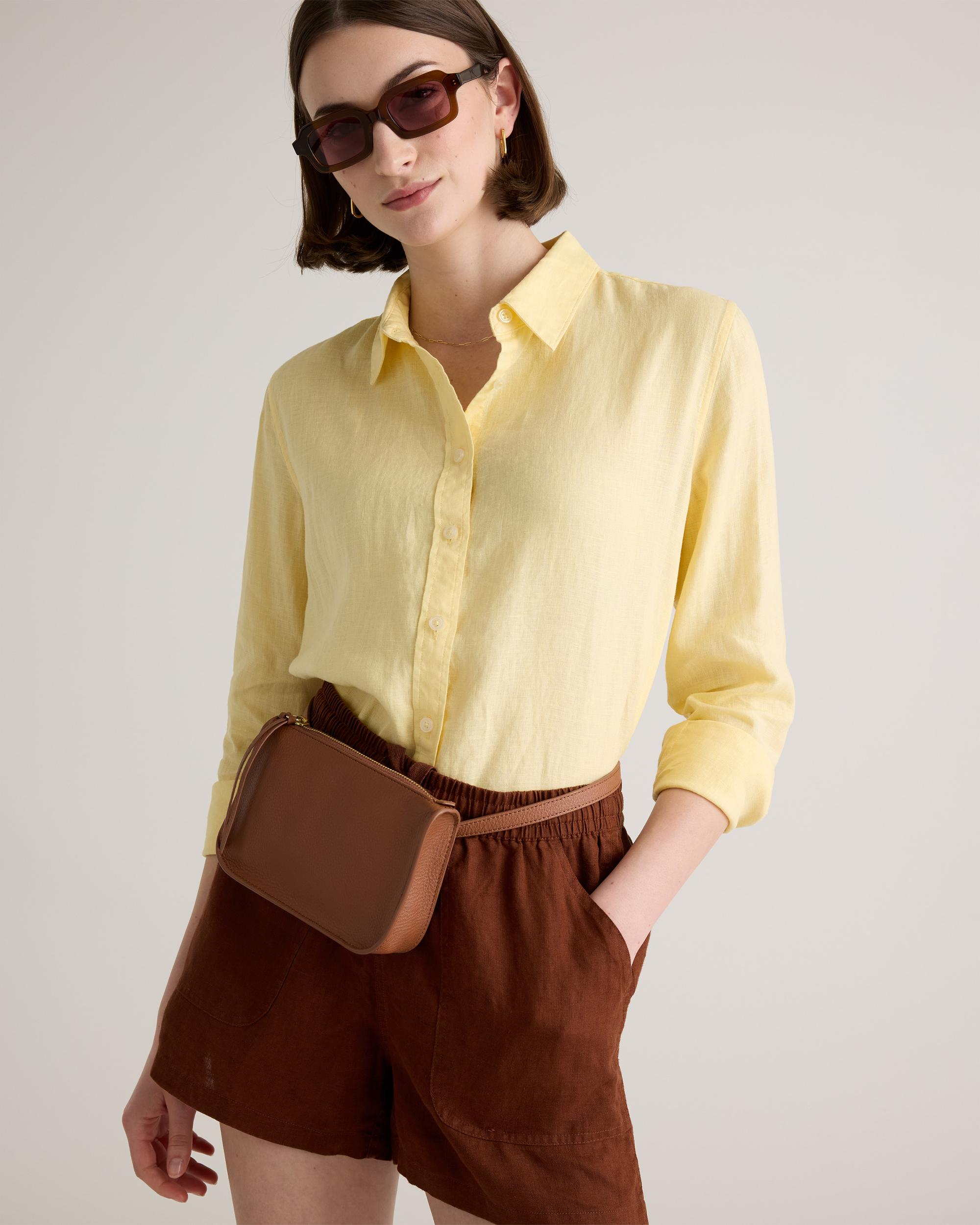 Quince | Women's 100% European Linen Shorts Size XL Product Image