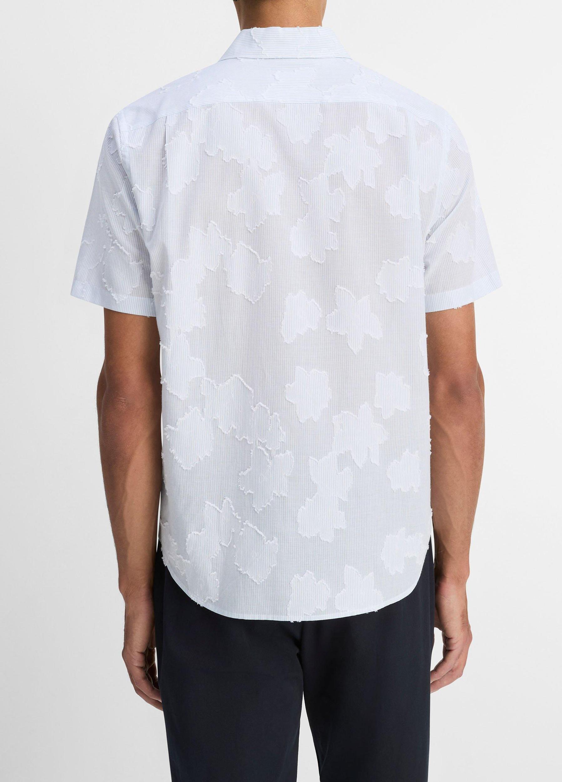 Fil Coupé Cotton Short-Sleeve Button-Front Shirt Product Image