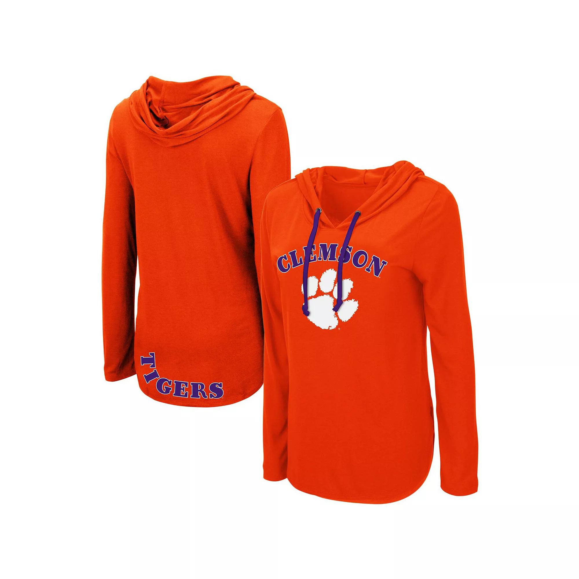 Women's Colosseum Orange Clemson Tigers My Lover Lightweight Hooded Long Sleeve T-Shirt, Size: XL Product Image