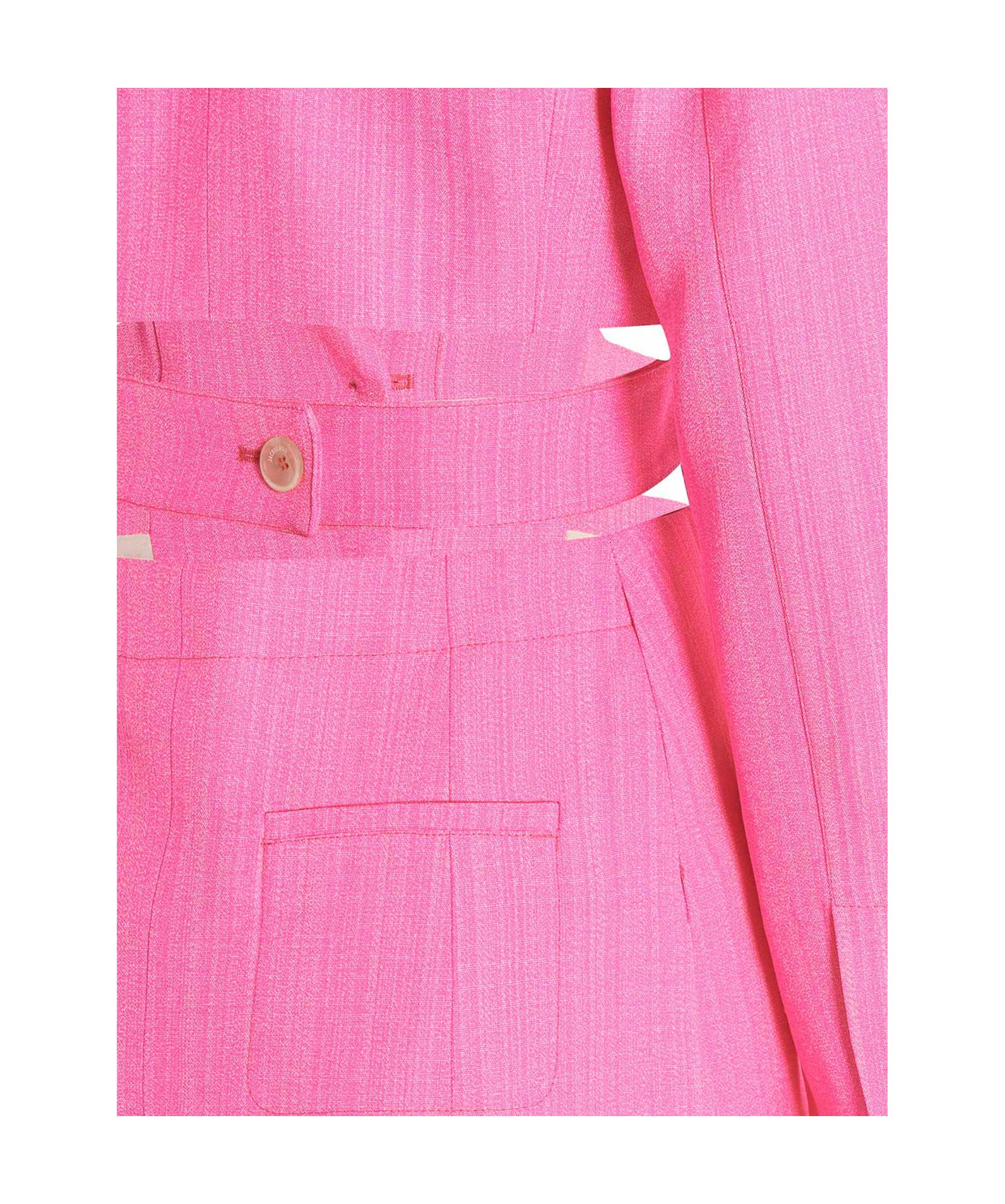 JACQUEMUS Bari Cutout Single-breasted Mini Blazer Dress In Pink Product Image