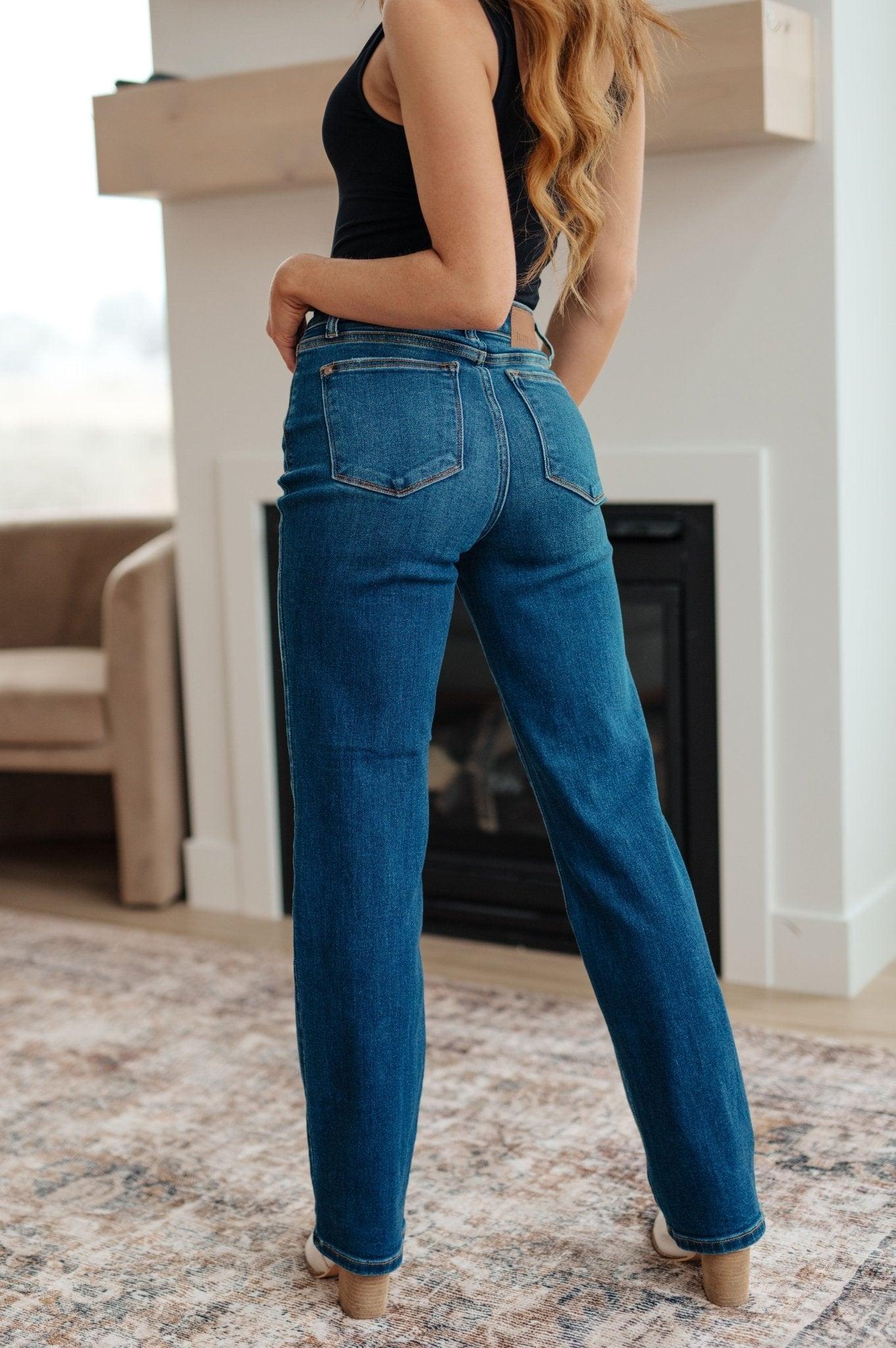Pippa High Rise Button Fly Straight Jeans (Online Exclusive) Product Image