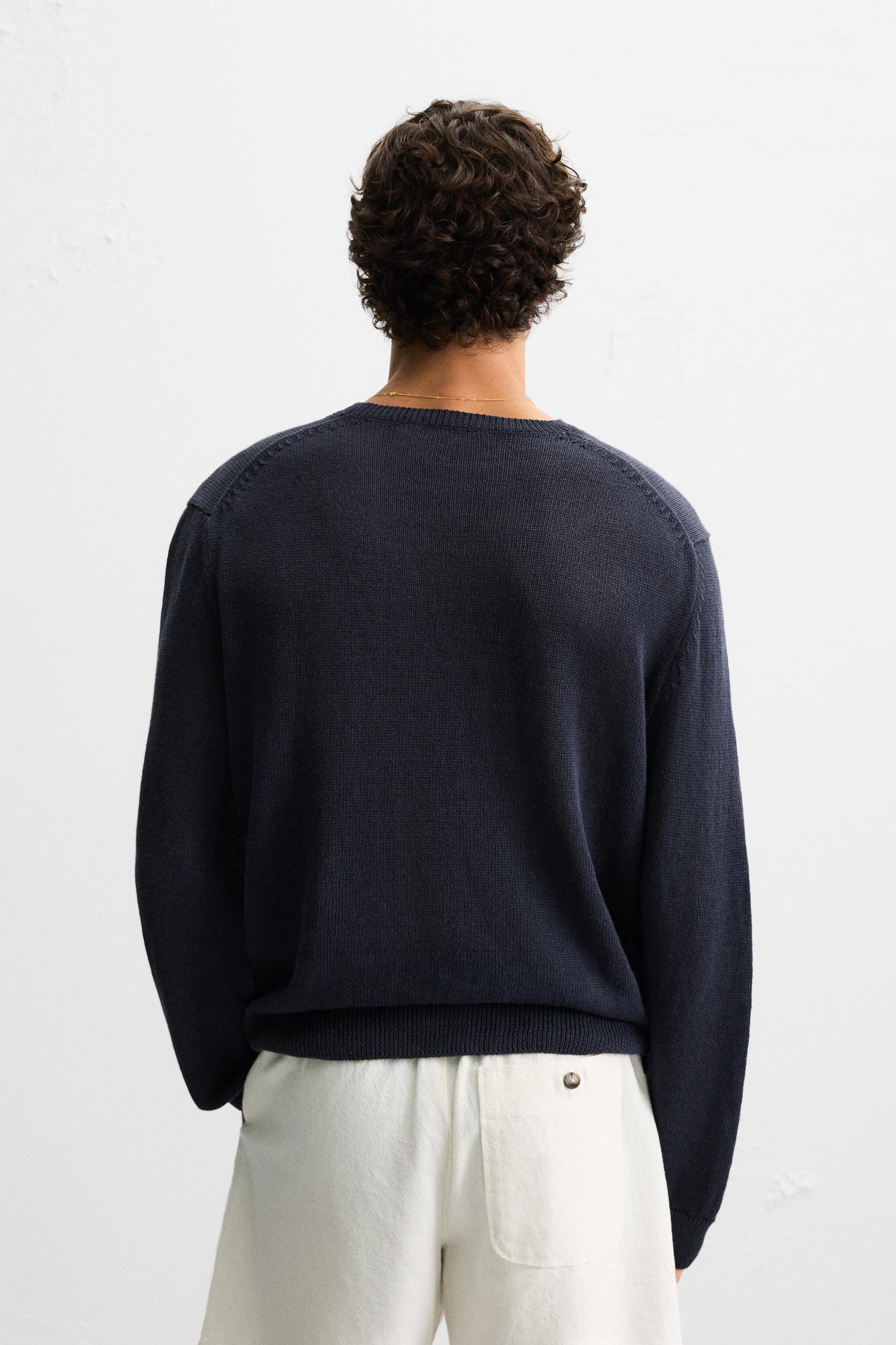 LINEN - COTTON SWEATER Product Image