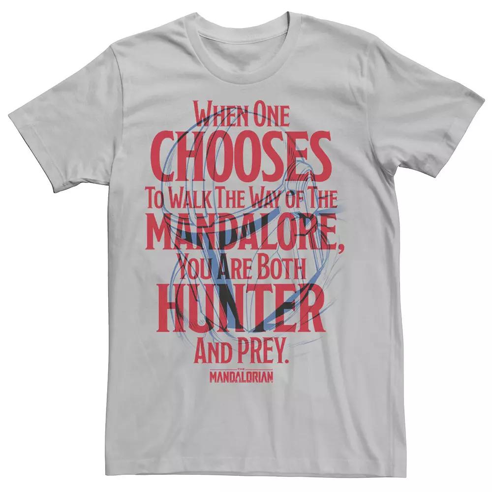 Men's Star Wars The Mandalorian You Are Both Hunter And Prey Tee,  Product Image
