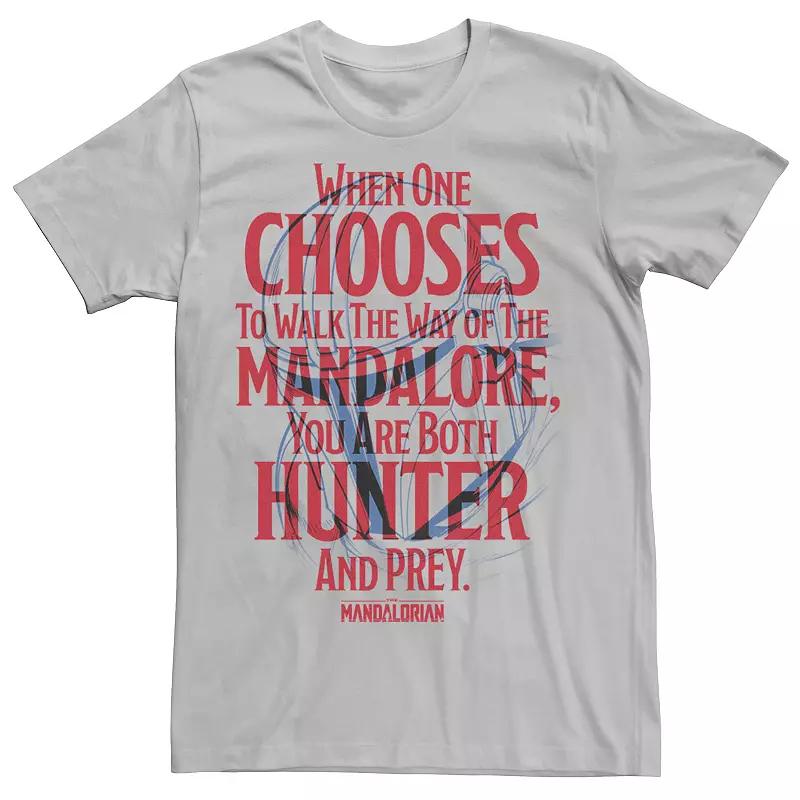 Men's Star Wars The Mandalorian You Are Both Hunter And Prey Tee,  Product Image