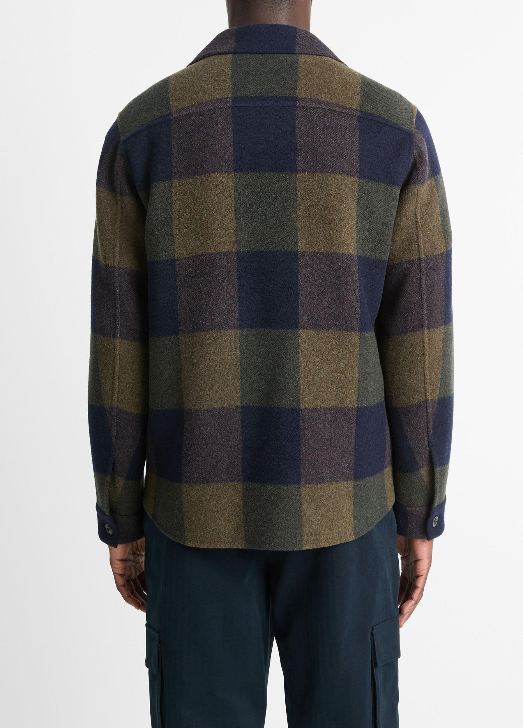 Plaid Splittable Shirt Jacket Product Image