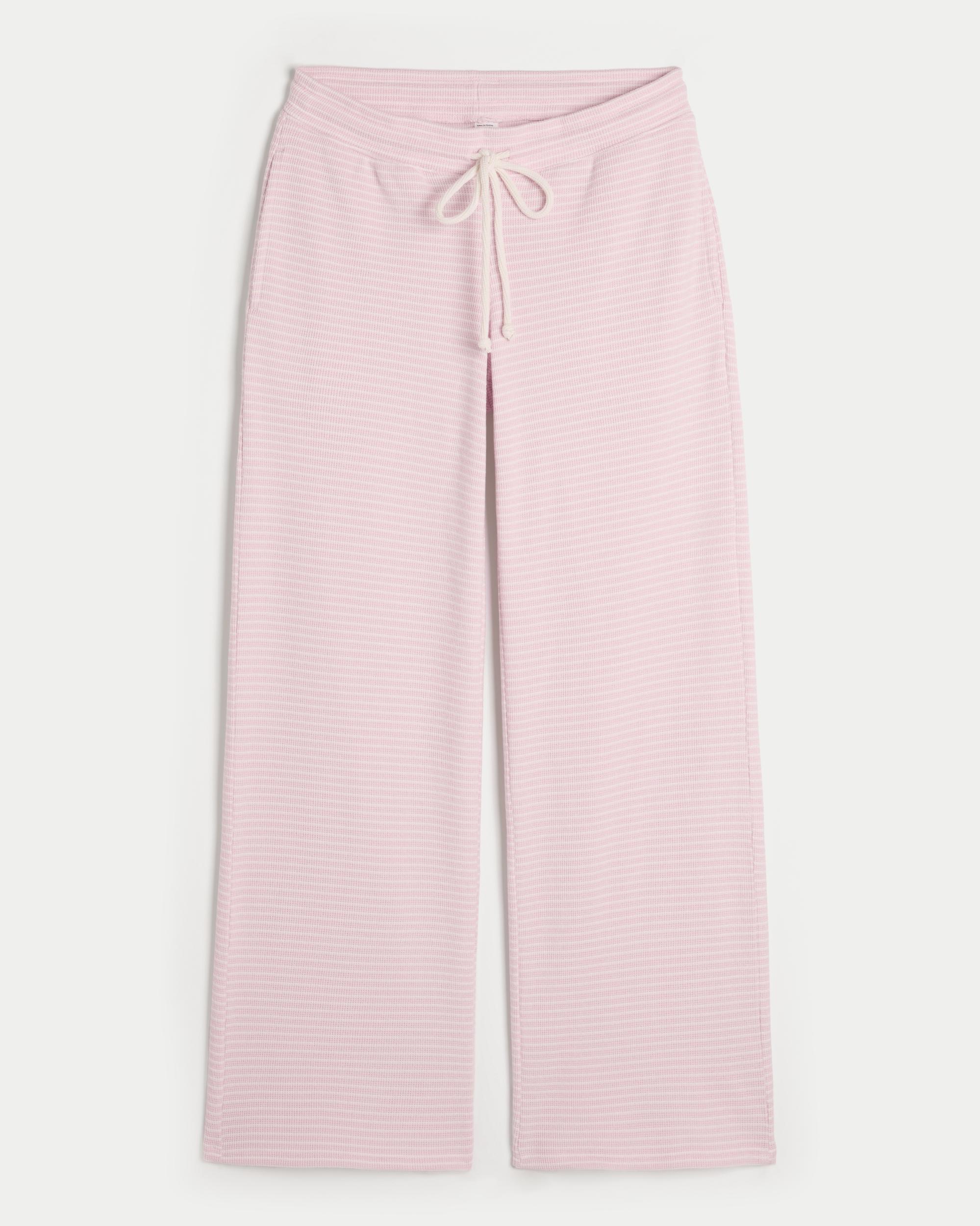 Gilly Hicks Waffle Lace Straight Pants Product Image