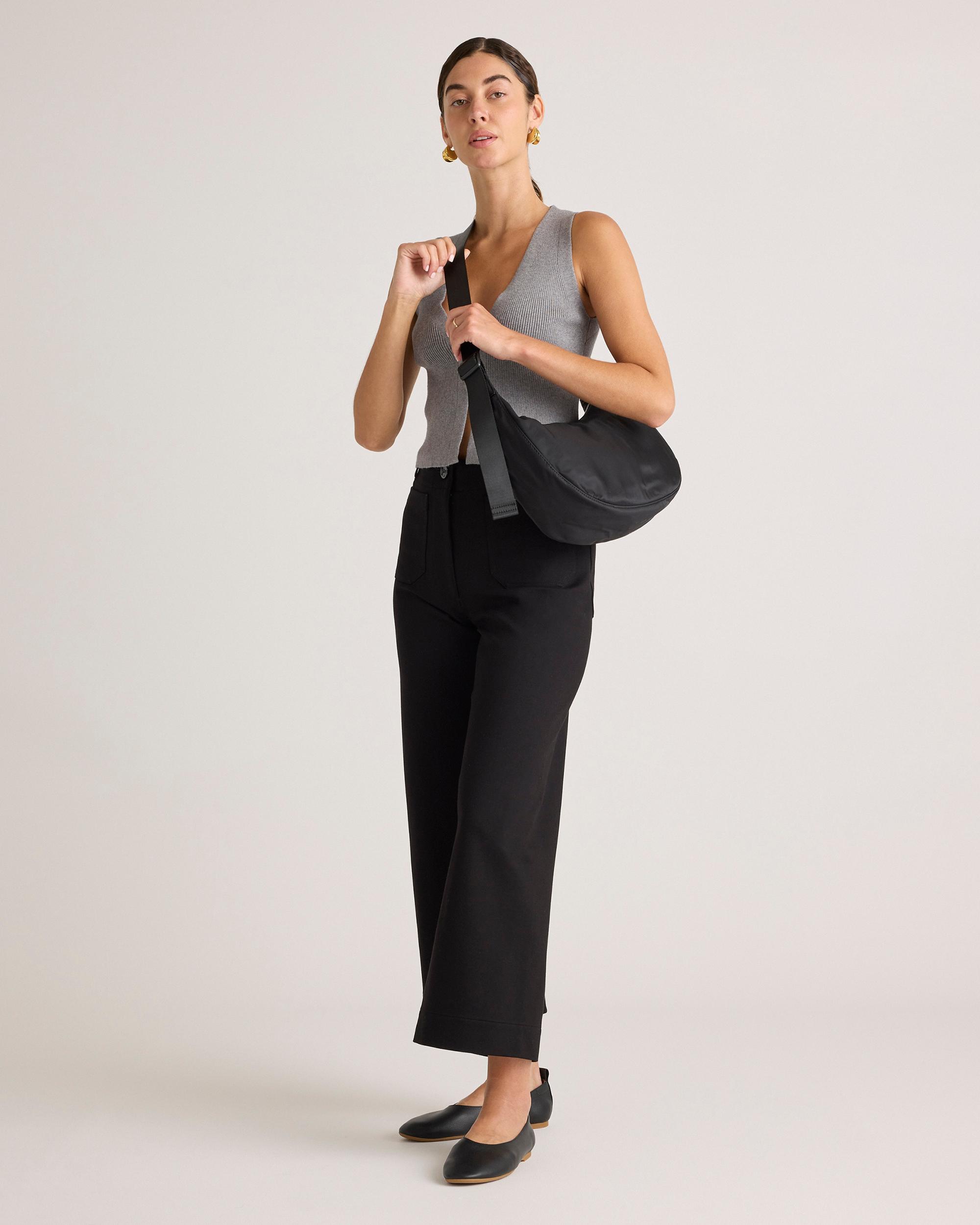 Quince | Women's Revive Nylon Crescent Shoulder Bag Product Image