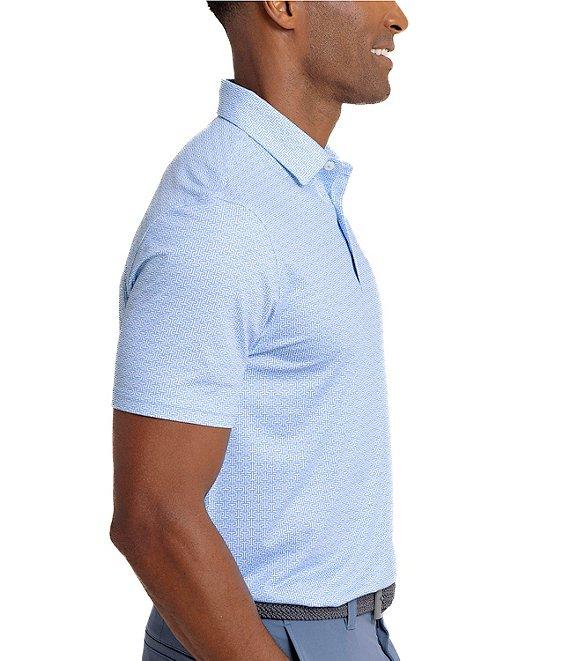 Southern Tide Driver Geo Print Short Sleeve Polo Shirt Product Image