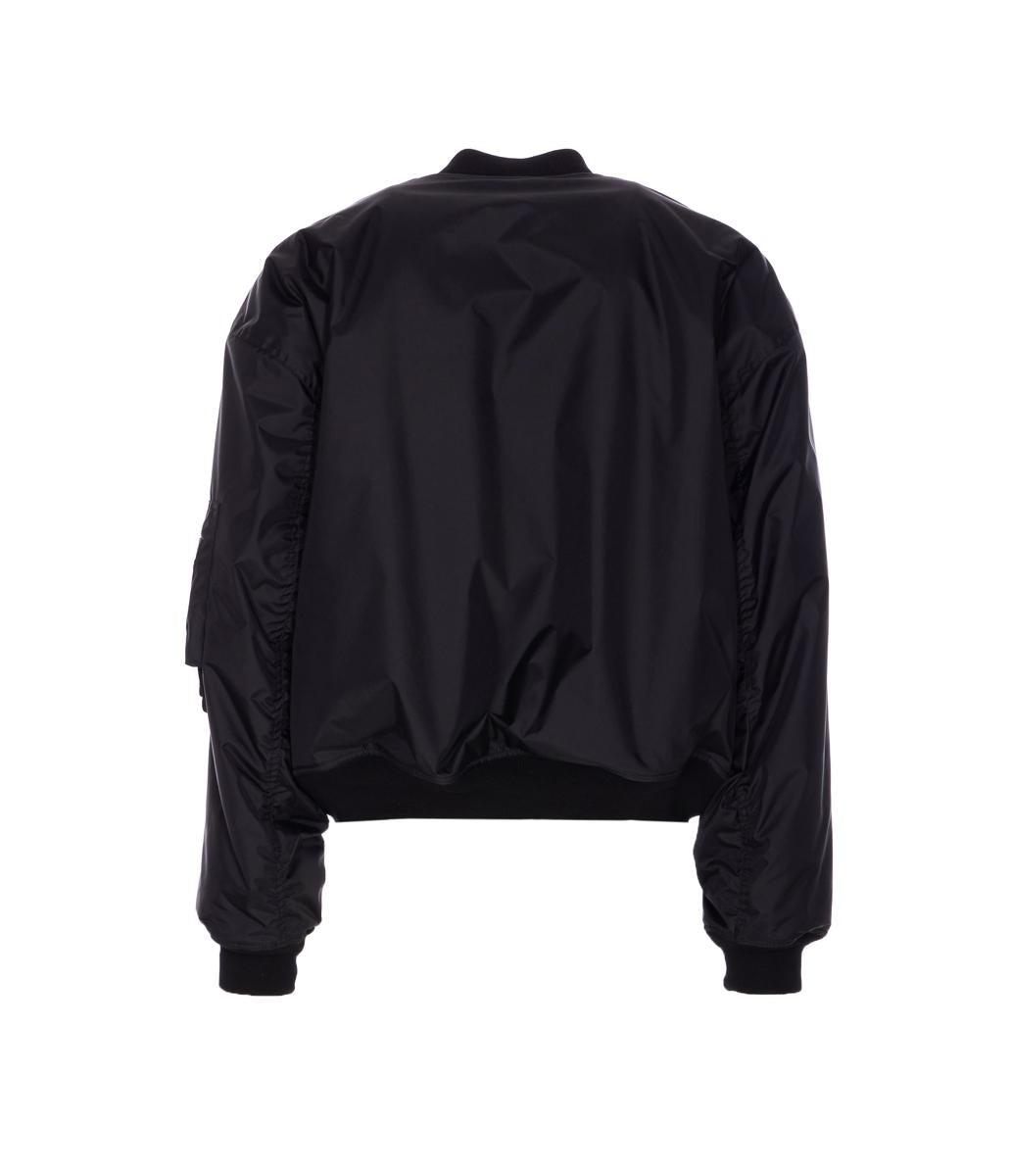 BALENCIAGA Nylon Uniform Merch Large Fit Bomber In Black Product Image