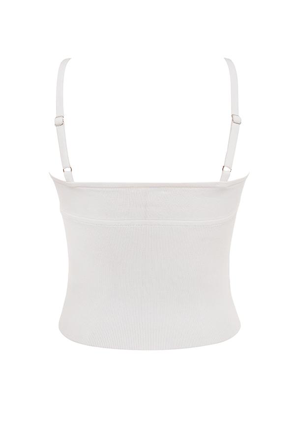 Summer  white dainty knit top - sale Product Image