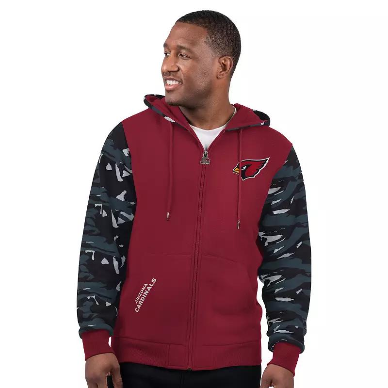 Men's Starter Cardinal Arizona Cardinals Thursday Night Gridiron Full-Zip Hoodie,  Product Image