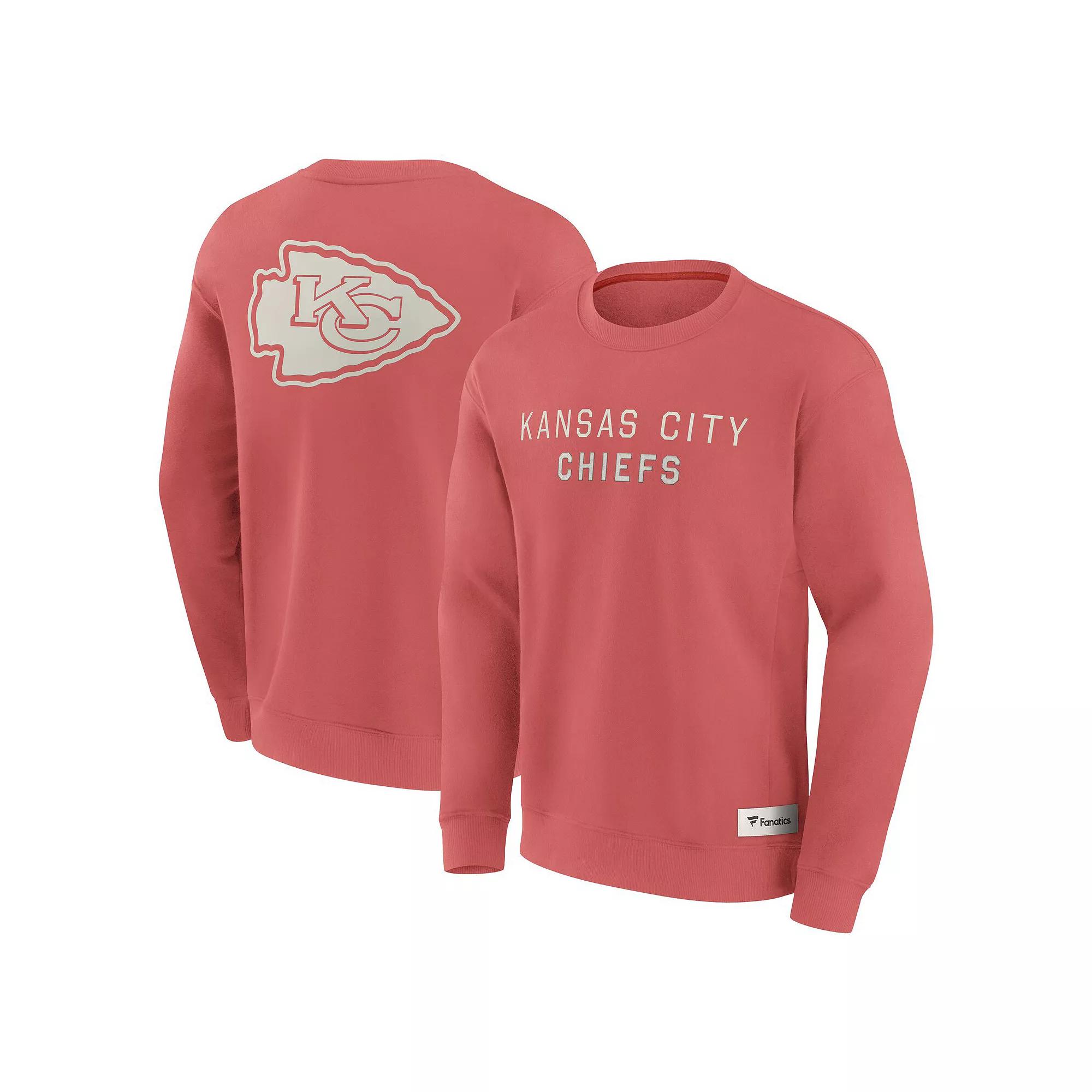 Men's Fanatics Red Kansas City Chiefs Elements Future Ground Lettering Pullover Sweatshirt,  Product Image