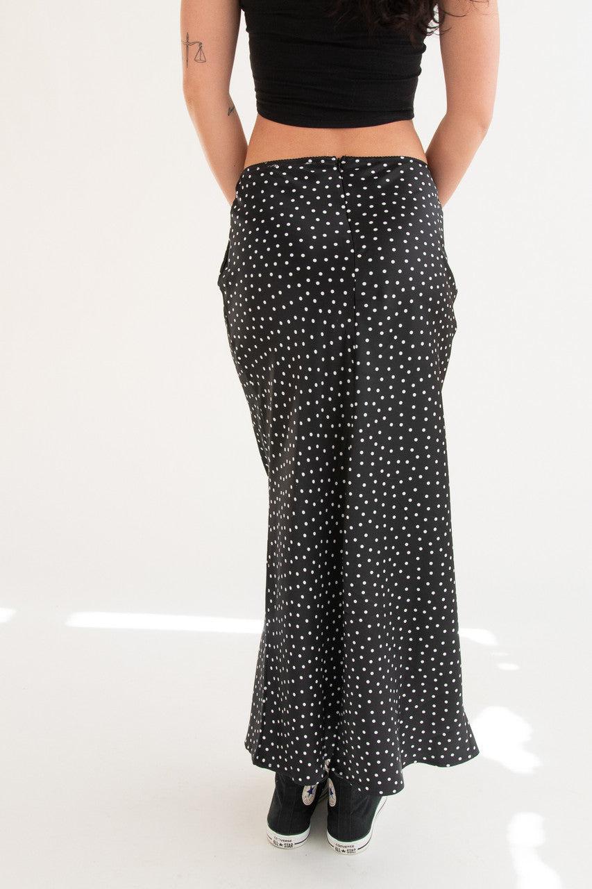 Patterned Satin Slip Skirt Product Image